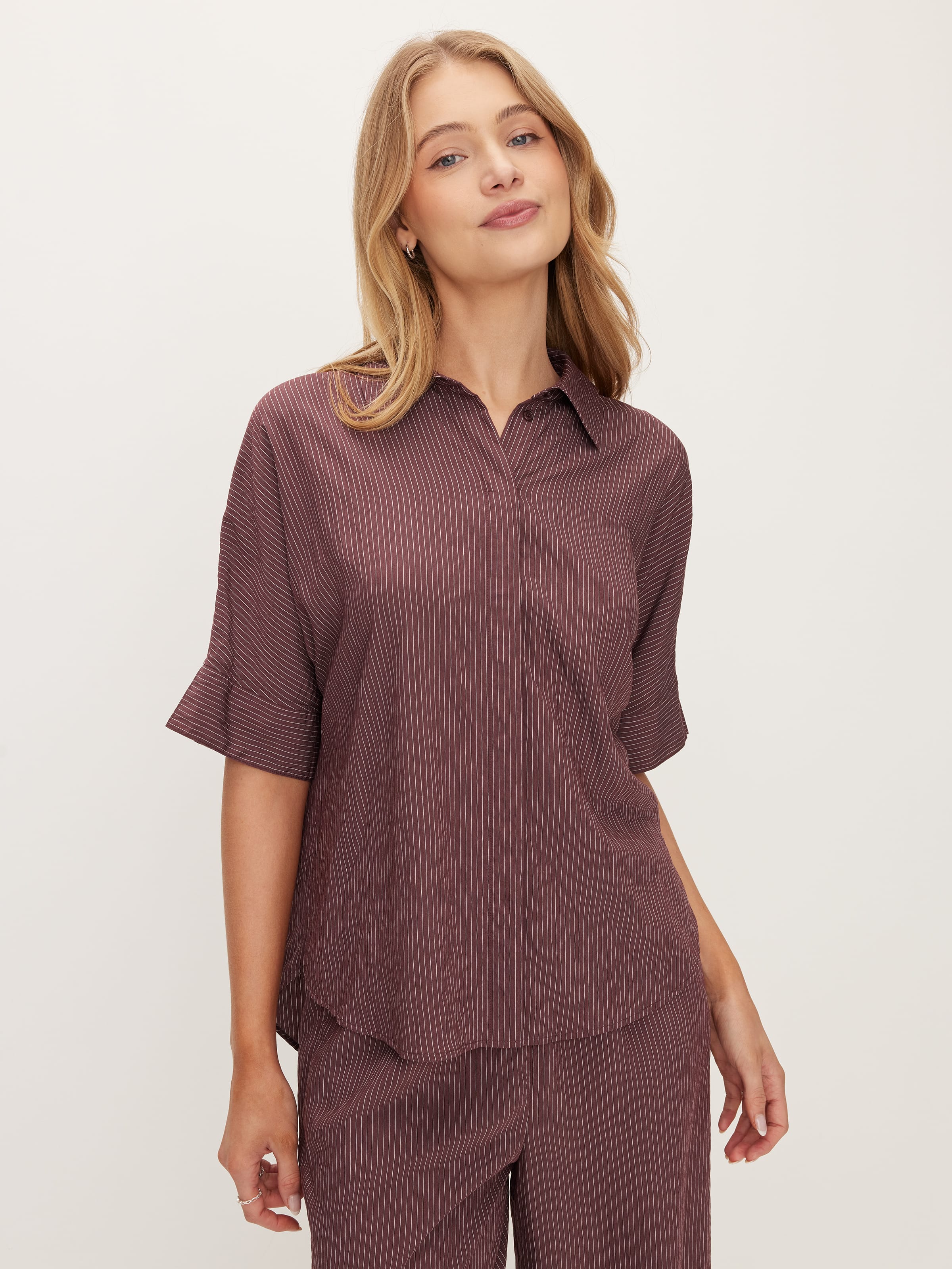 Lily Crinkle Short Sleeve Shirt