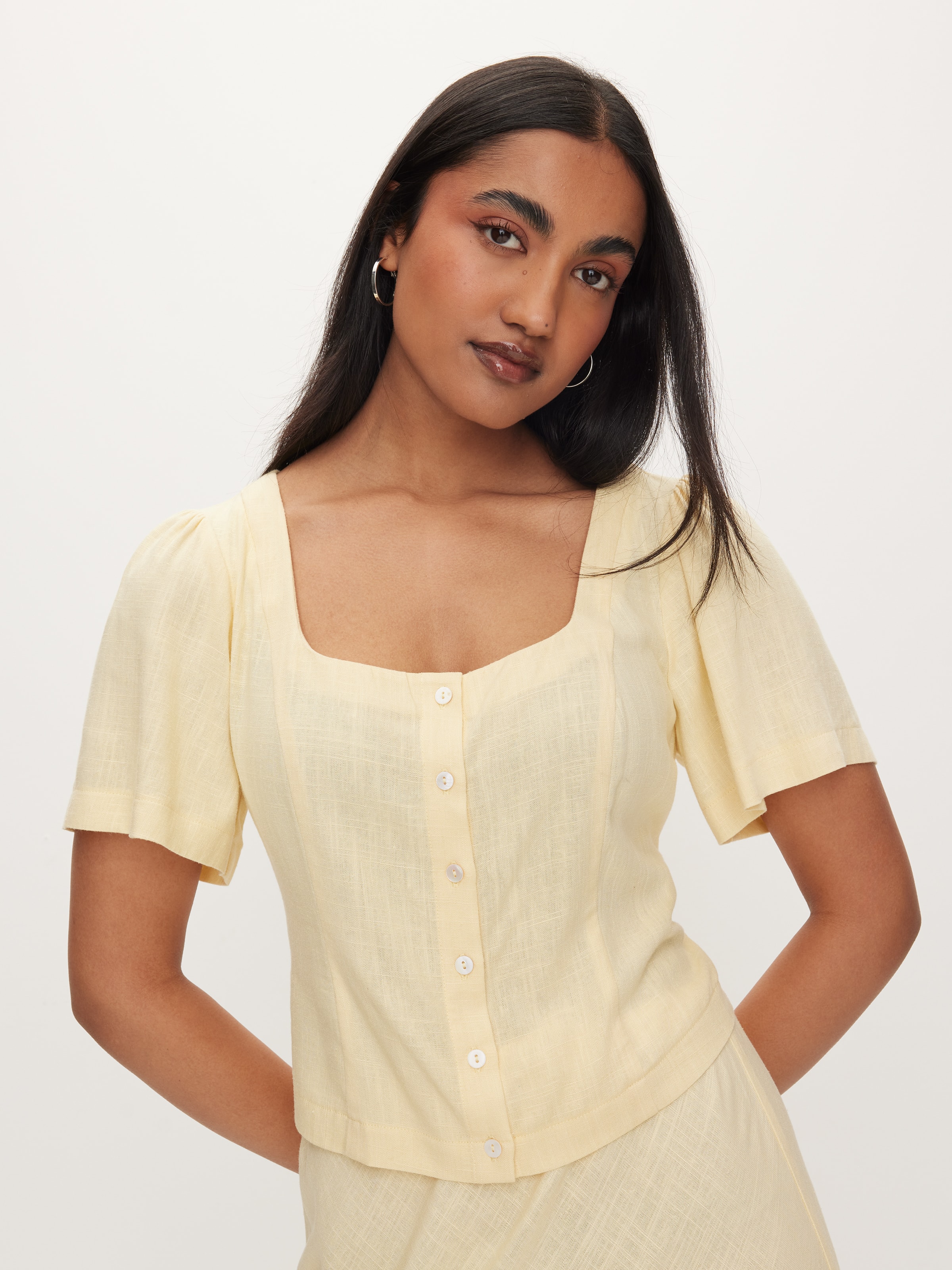 Alice Button Through Blouse