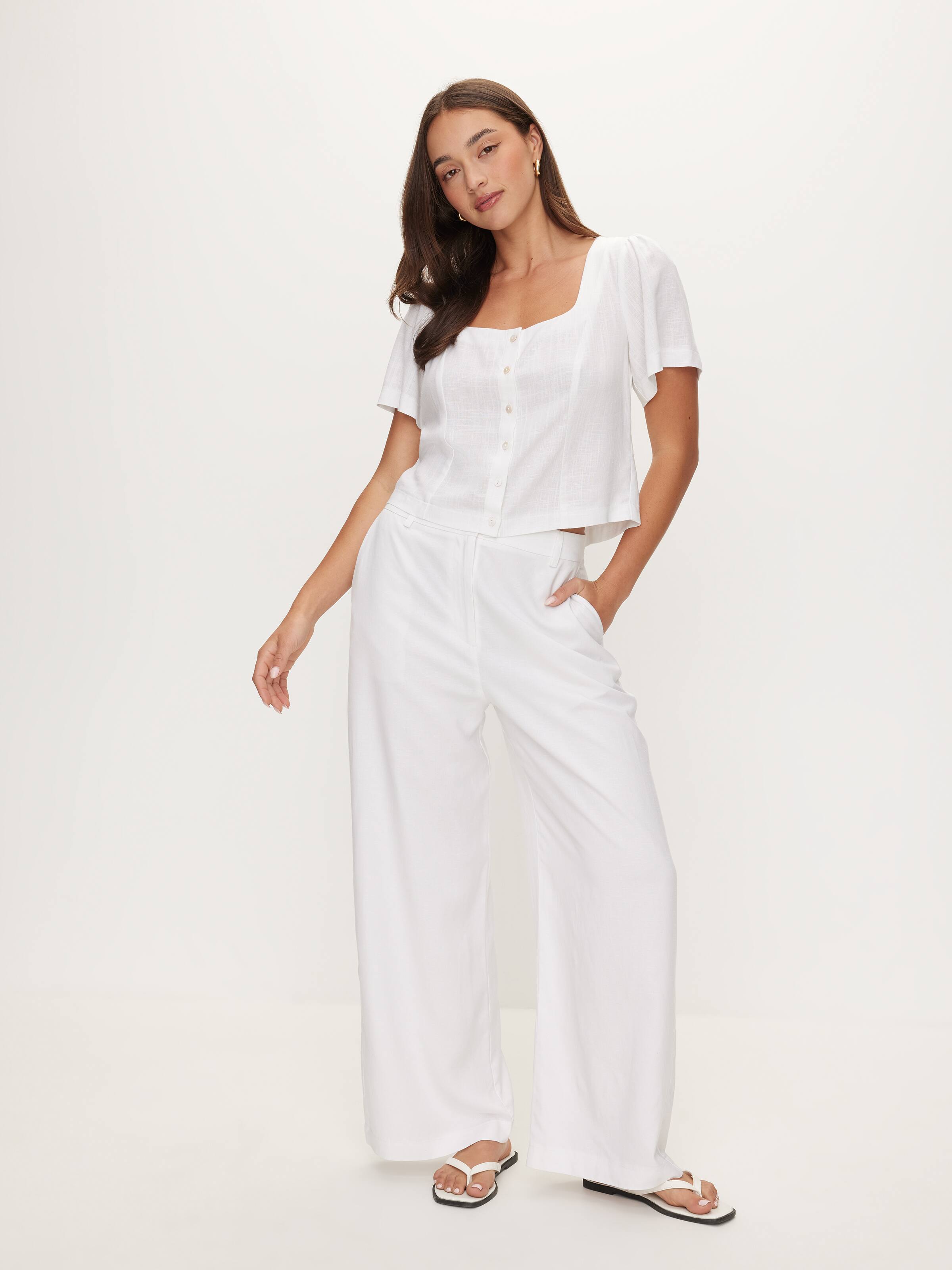 Alice Button Through Blouse
