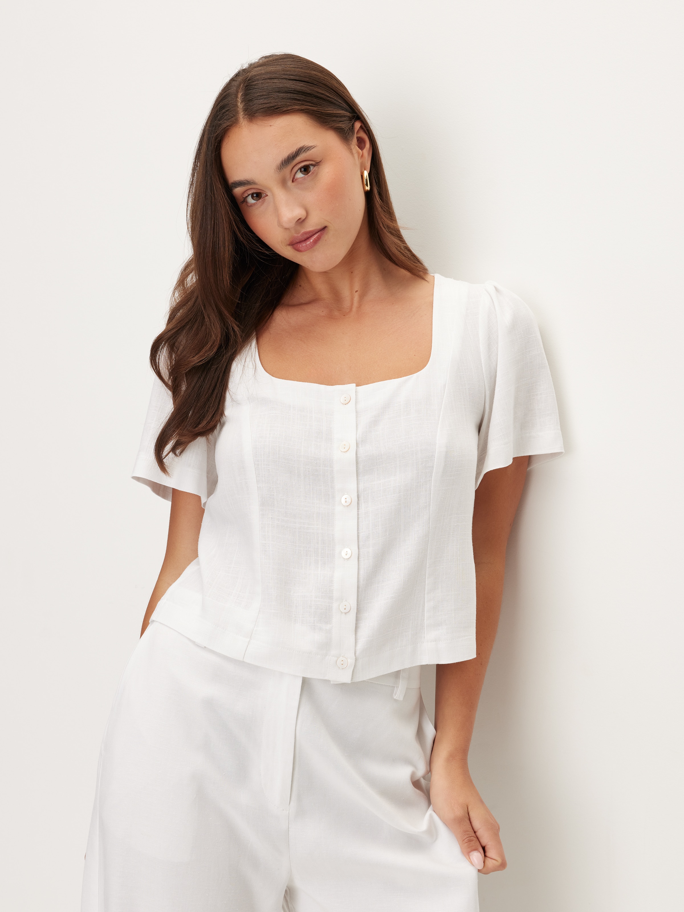 Alice Button Through Blouse