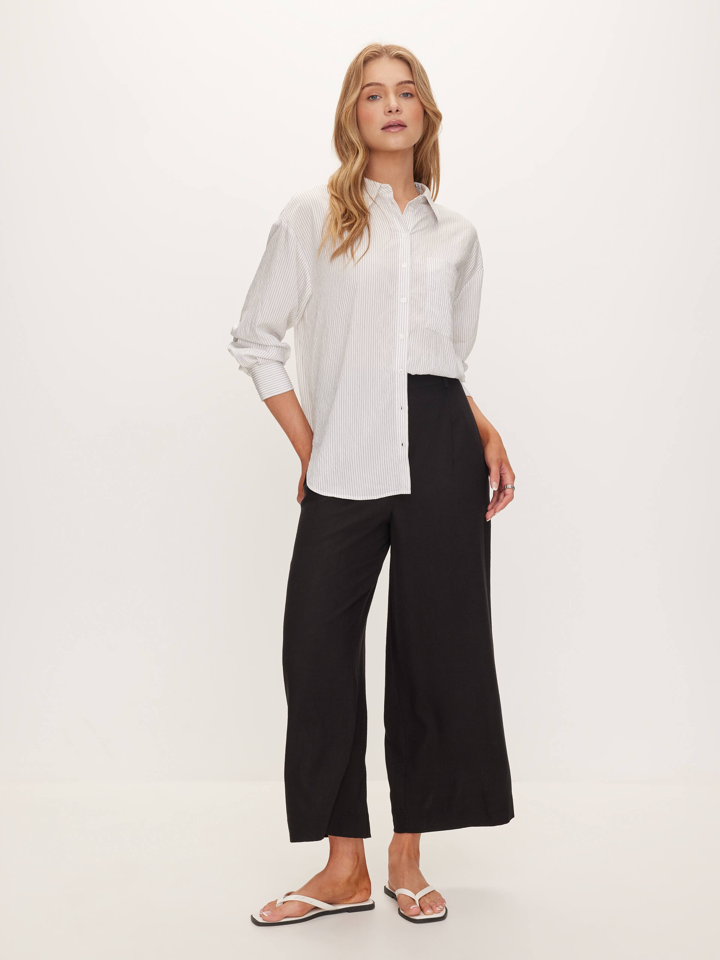 Violet Long Sleeve Crinkle Shirt