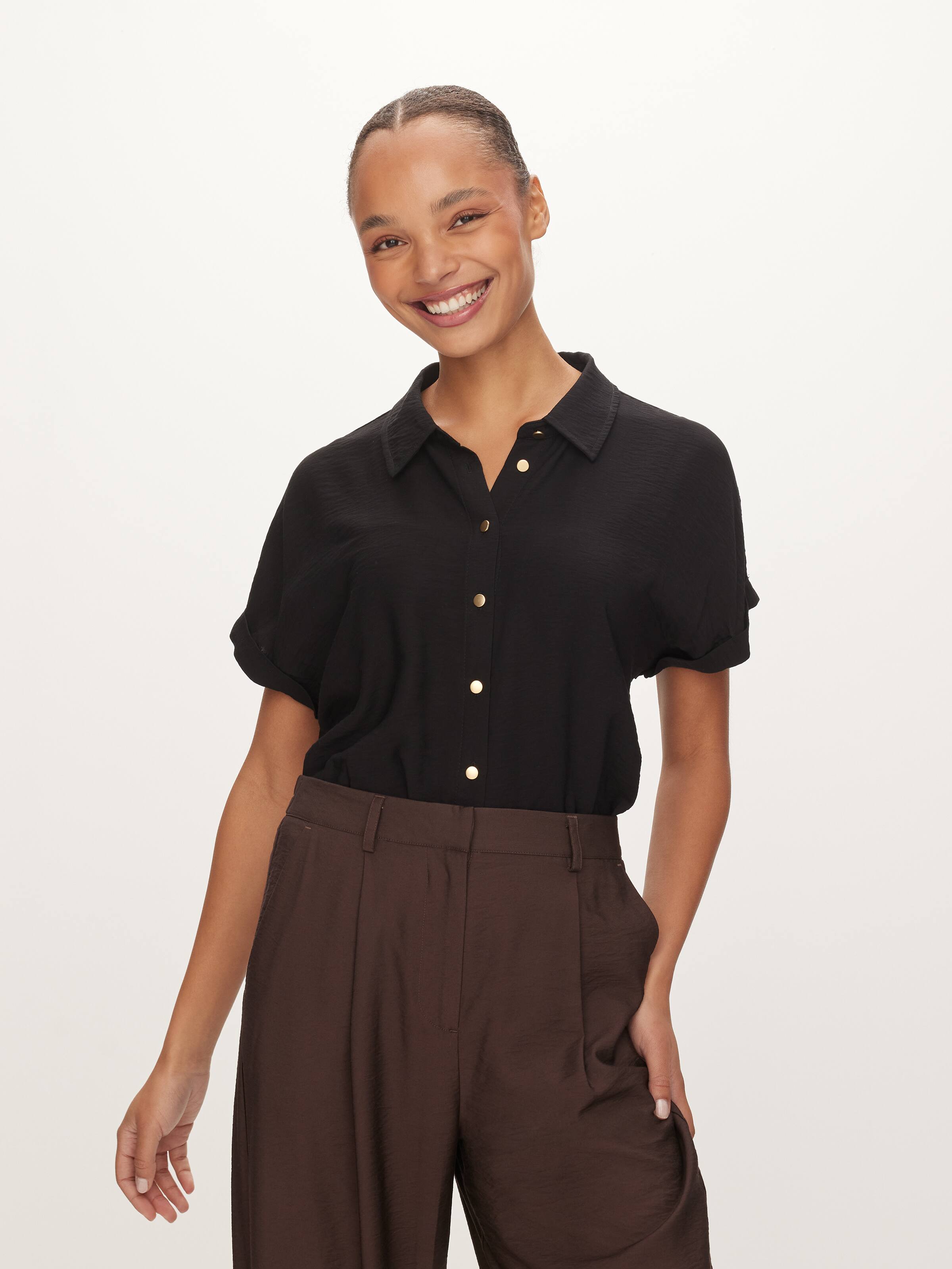 Ivana Short Sleeve Texture Shirt