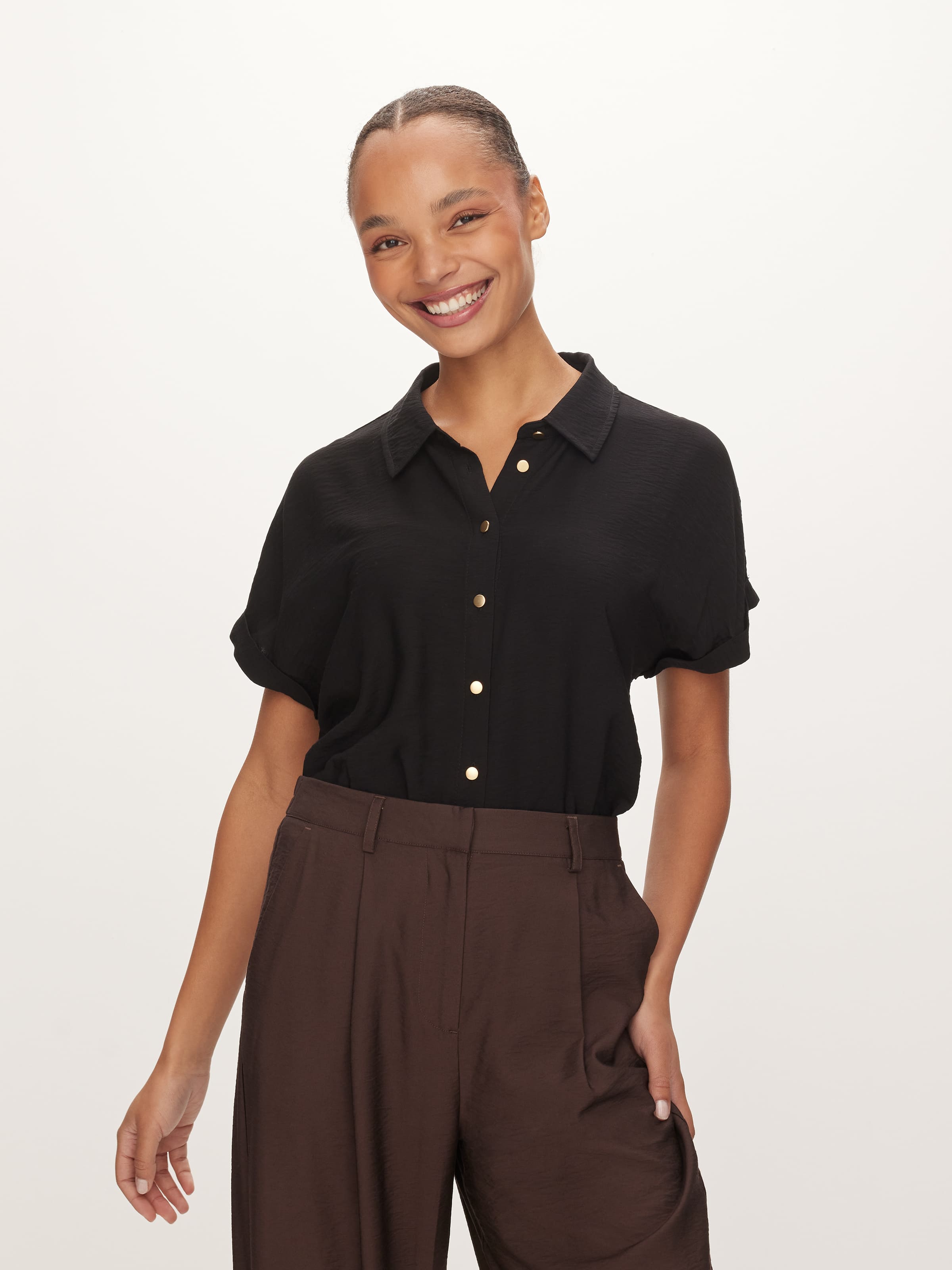 Ivana Short Sleeve Texture Shirt