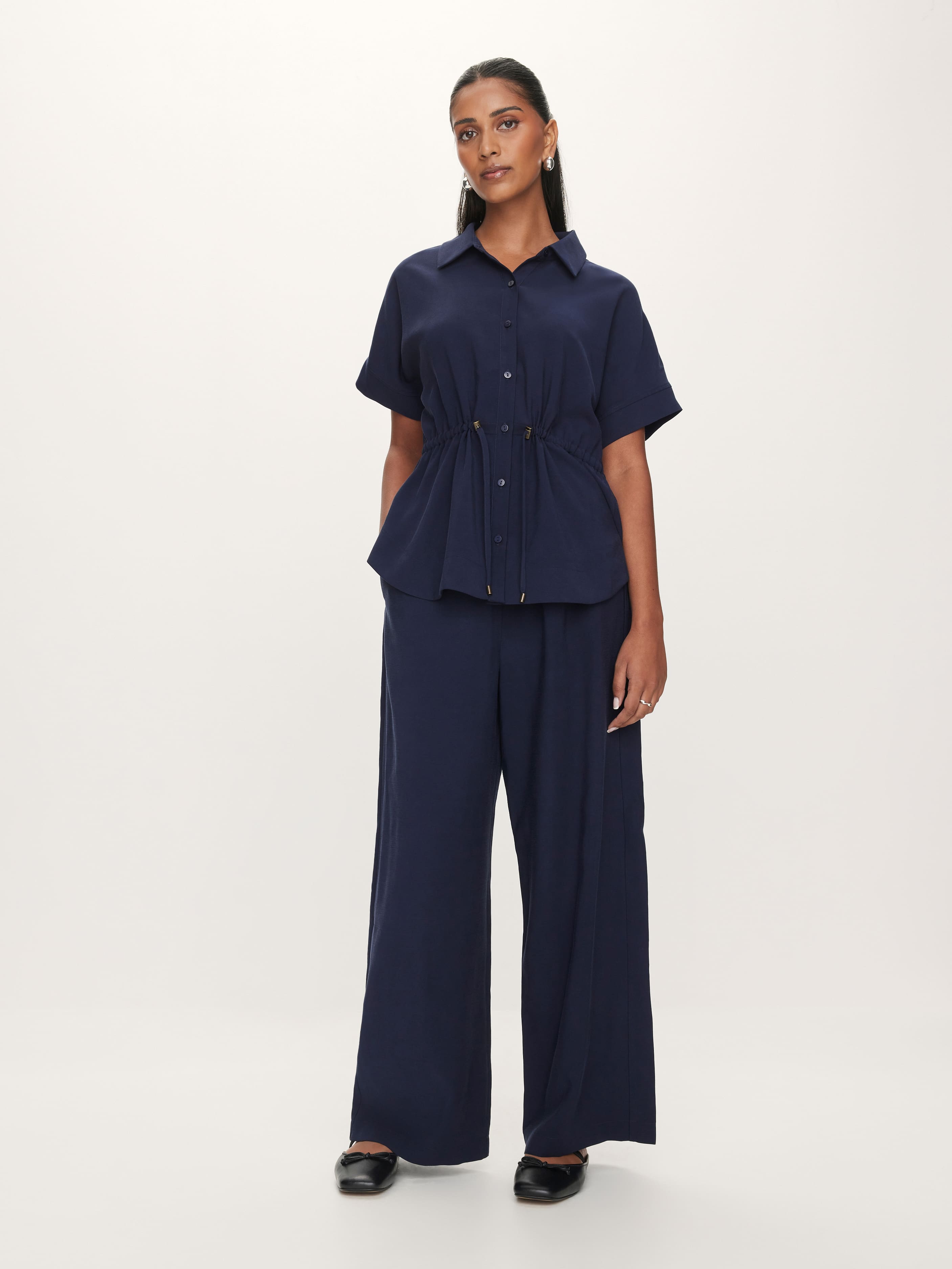 Hilary Cupro Longline Top