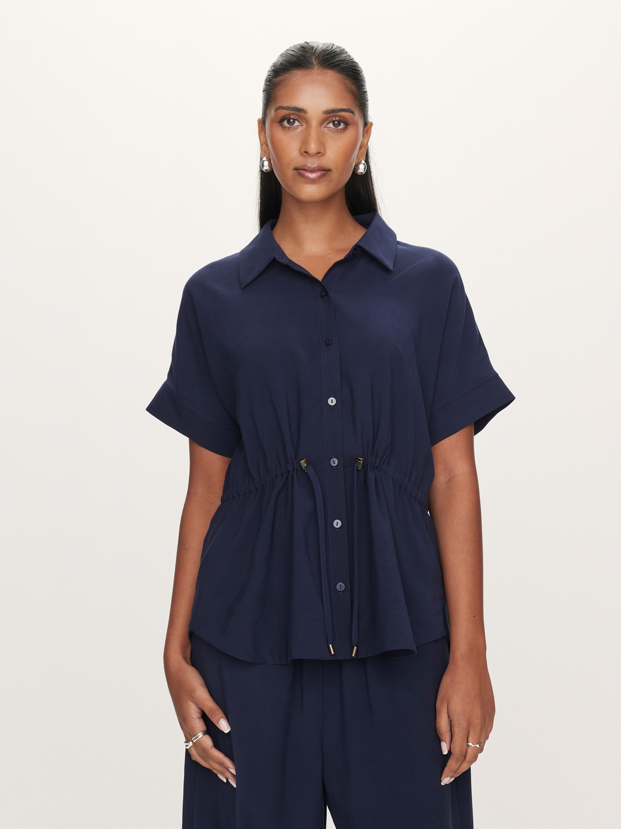 Hilary Cupro Longline Top