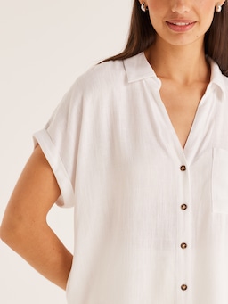 Angie Linen Blend Shirt