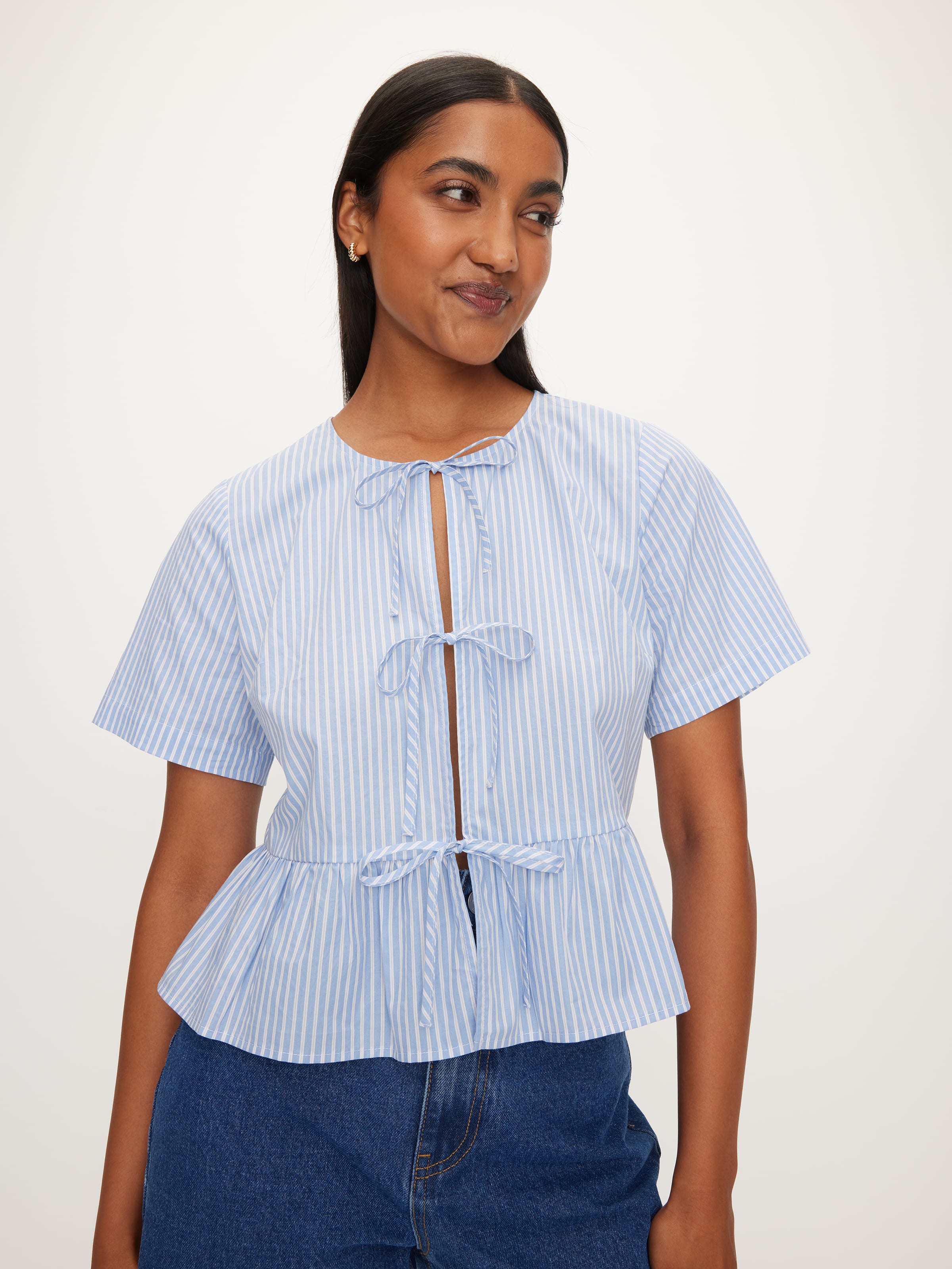 Myla Tie Front Top