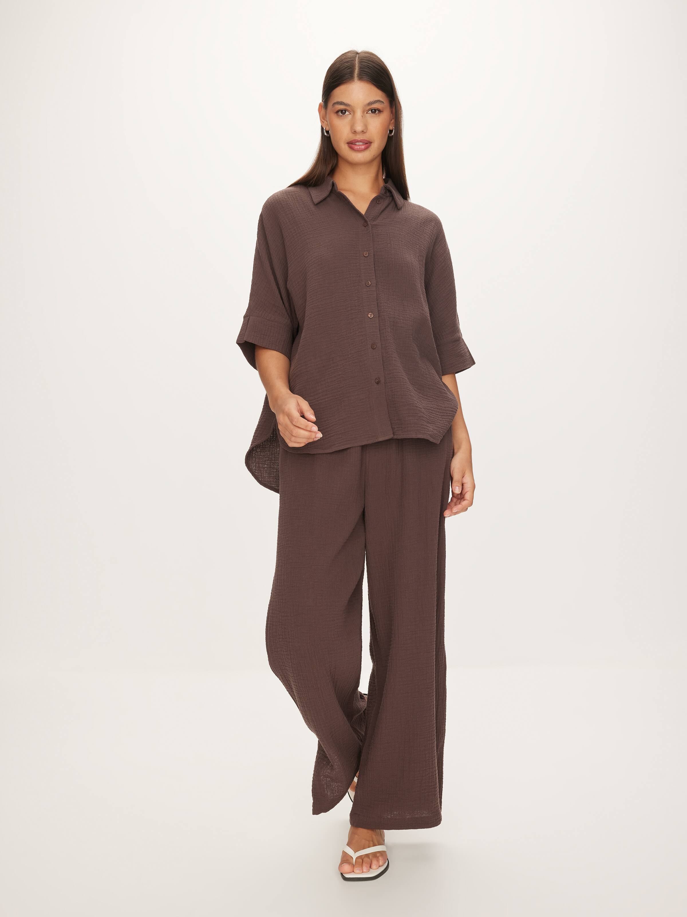 Megan Short Sleeve Waffle Shirt