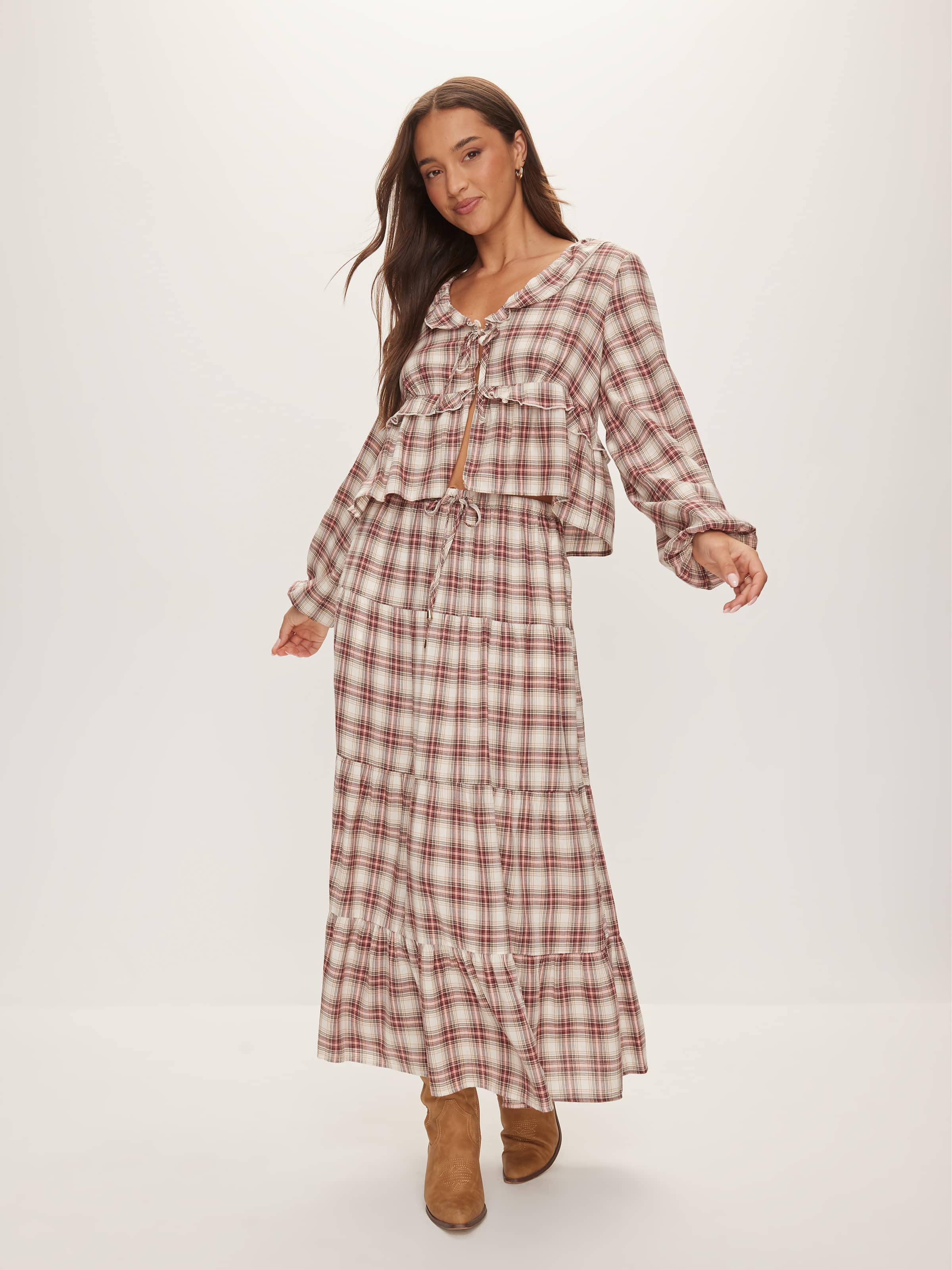 Camila Frill Long Sleeve Top