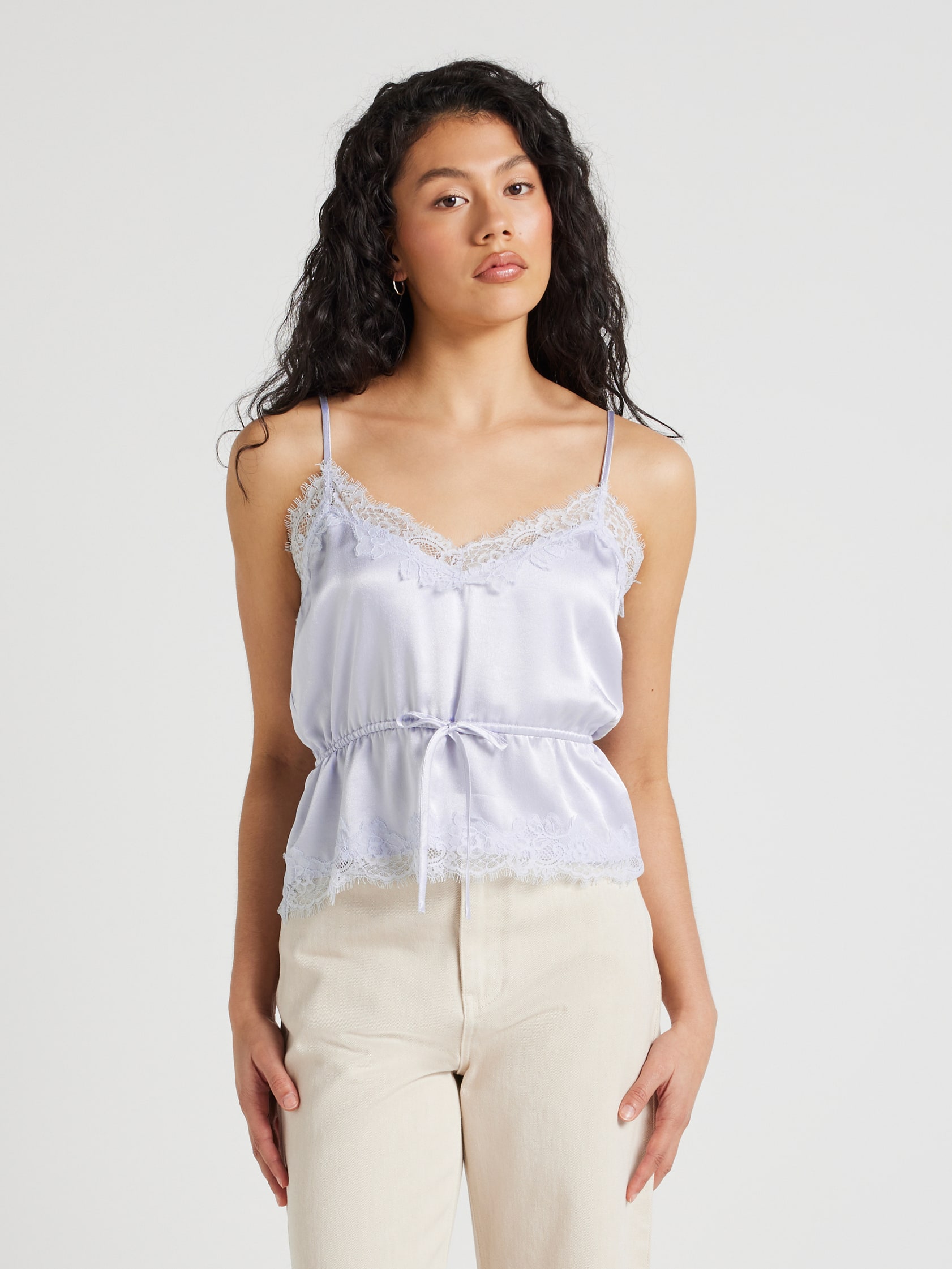 Dakota Satin Lace Trim Cami