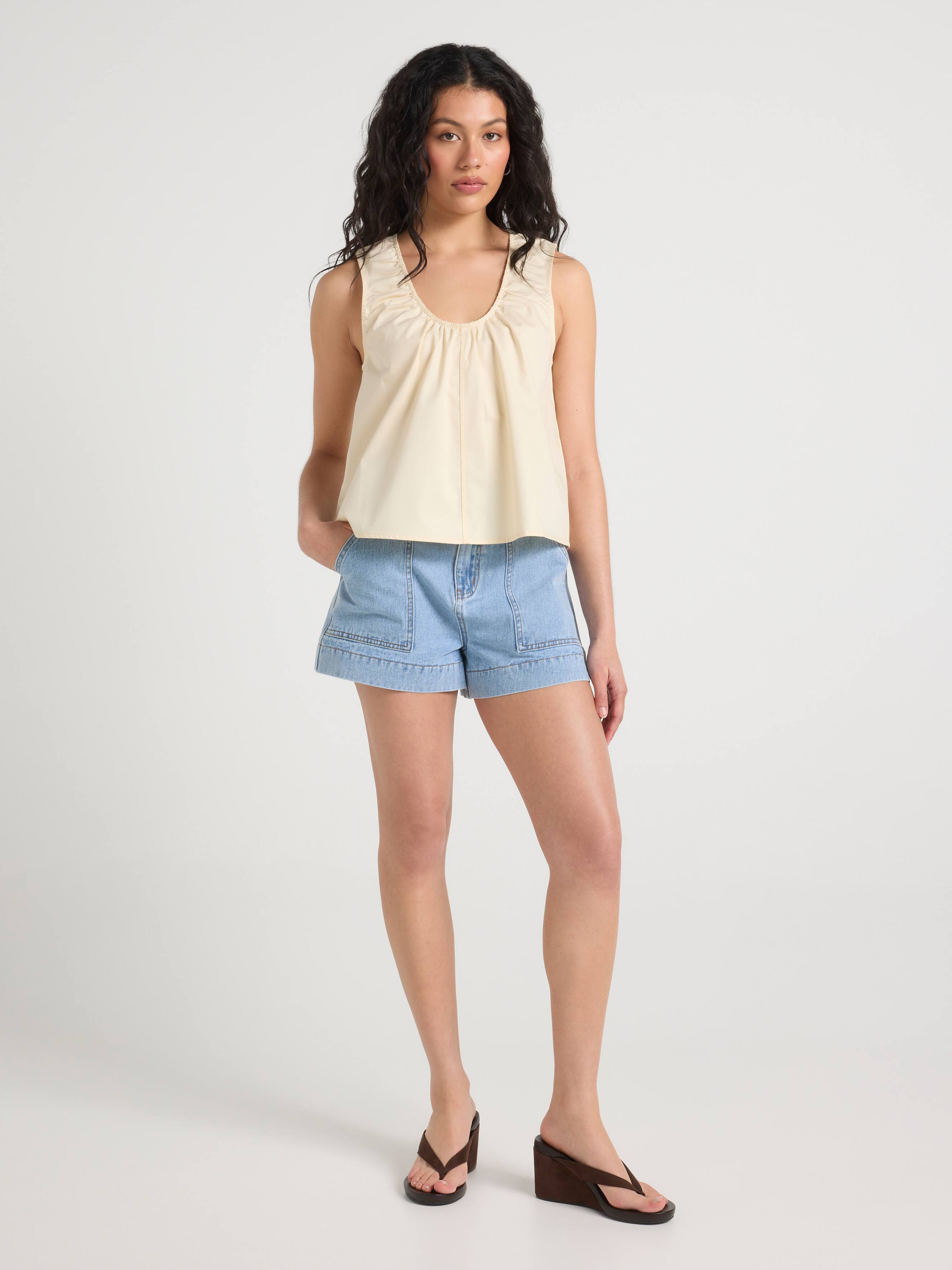 Simone Sleeveless Swing Top