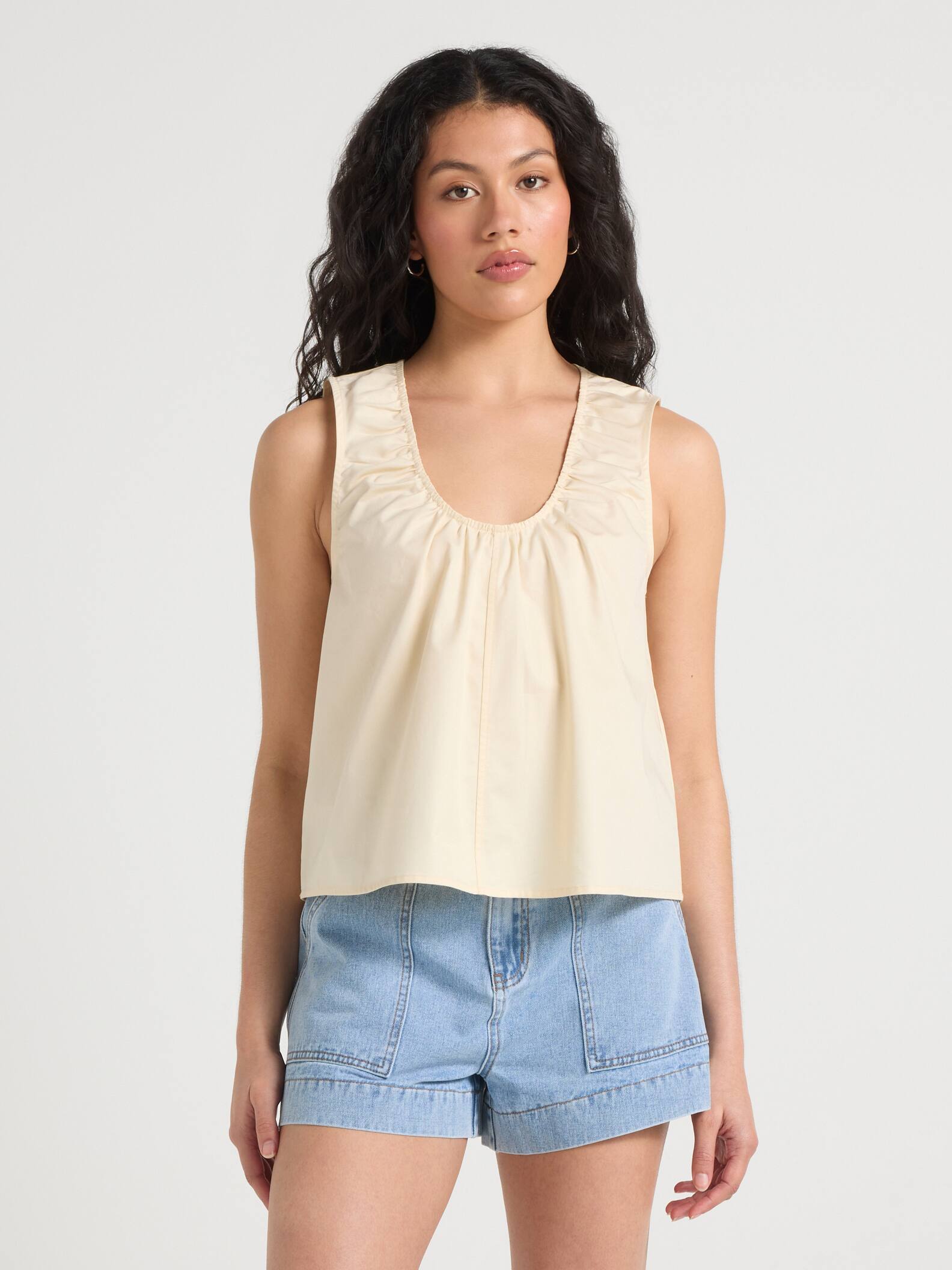 Simone Sleeveless Swing Top