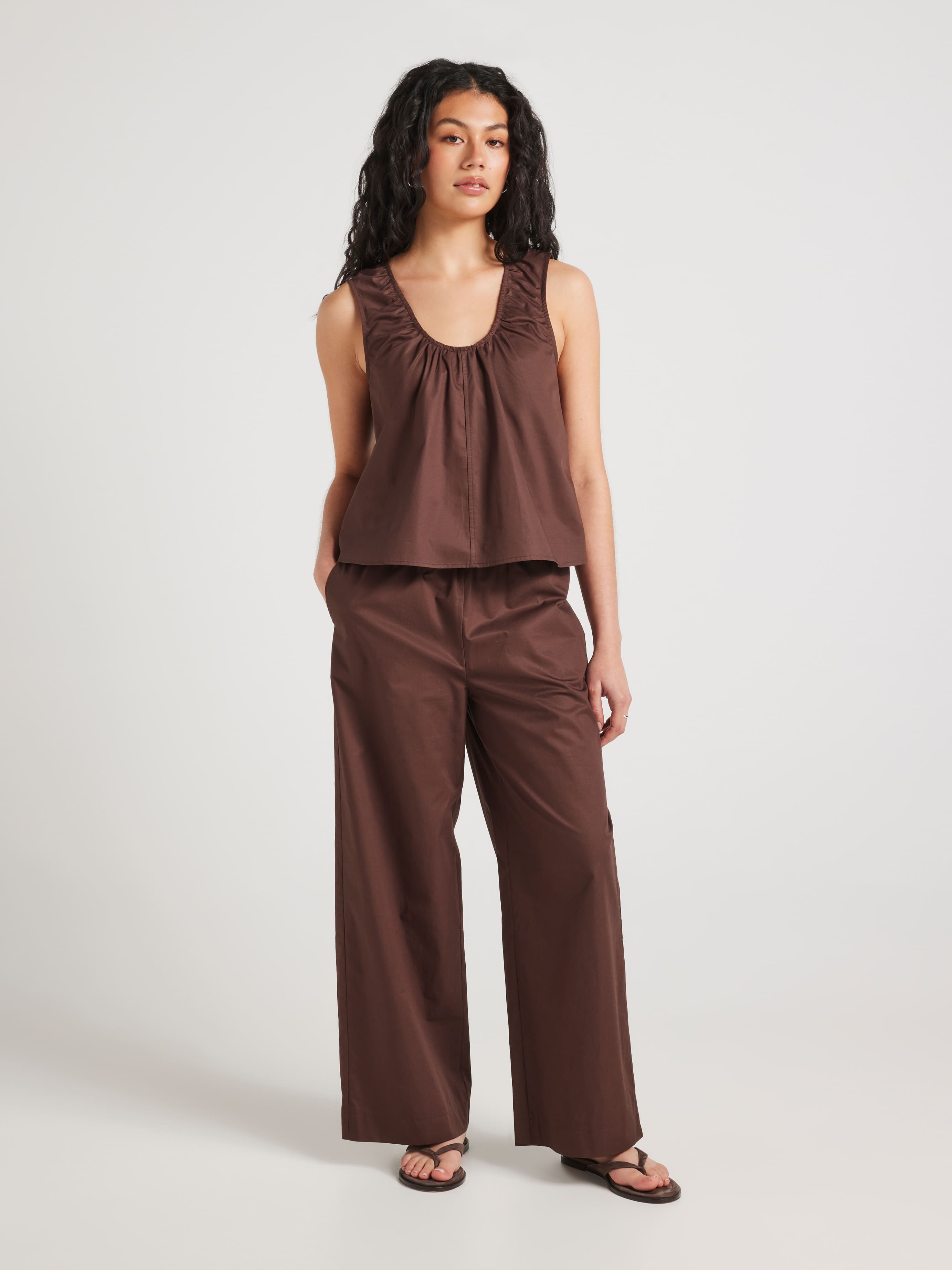 Simone Sleeveless Swing Top