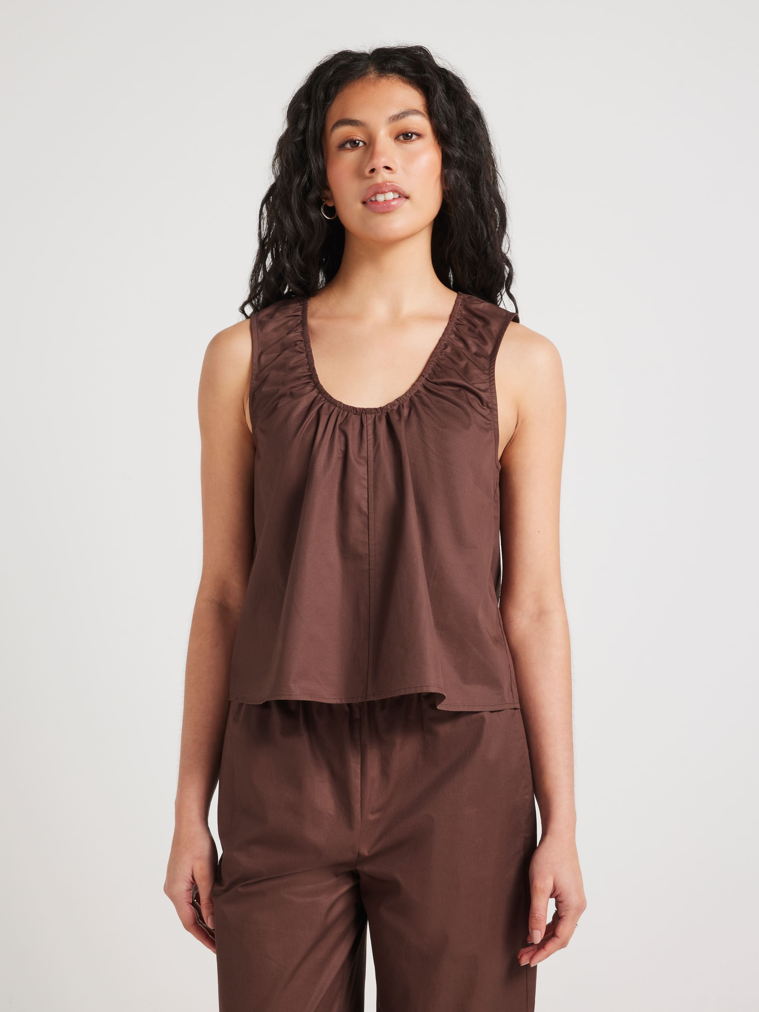 Simone Sleeveless Swing Top