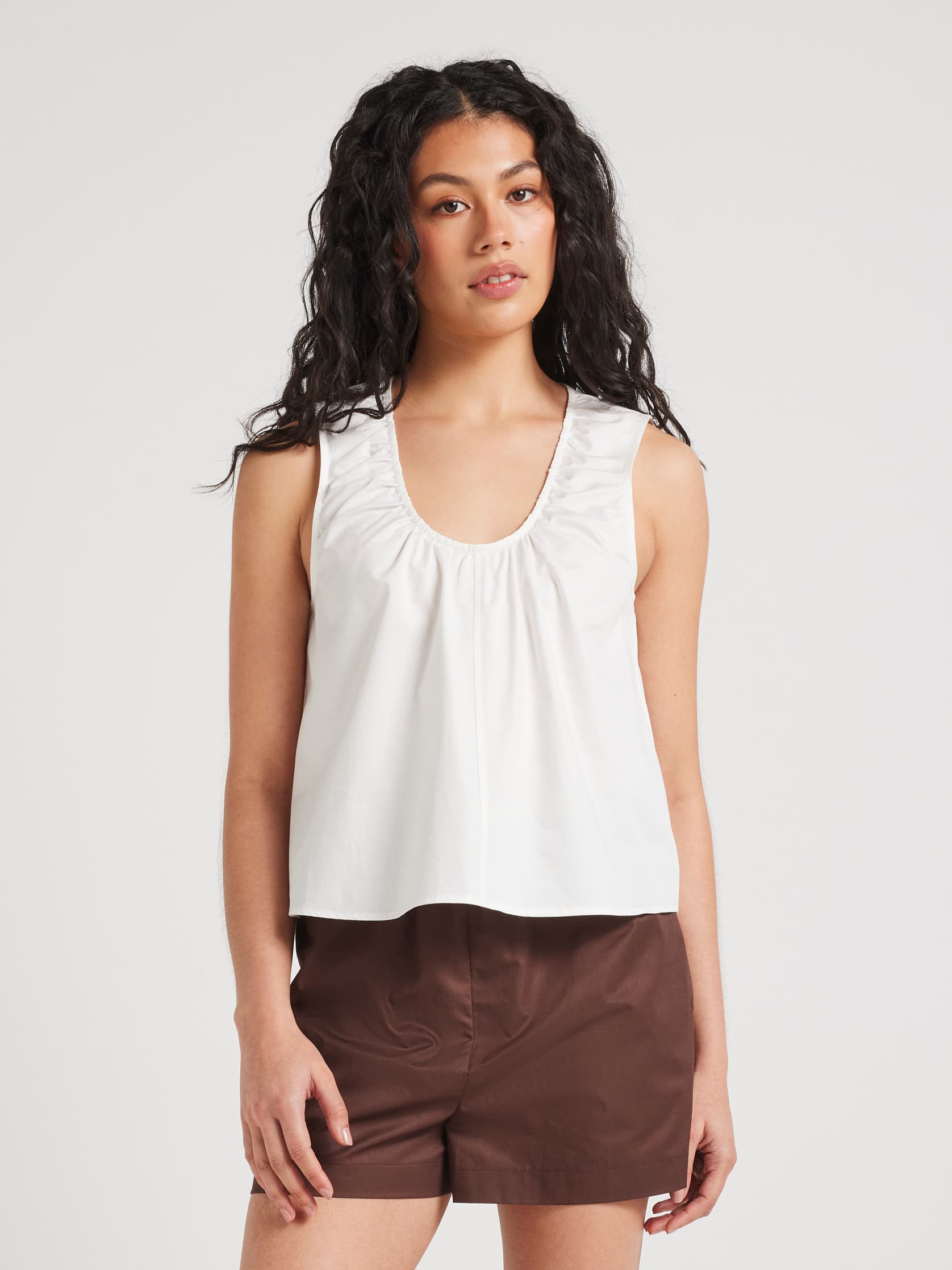 Simone Sleeveless Swing Top