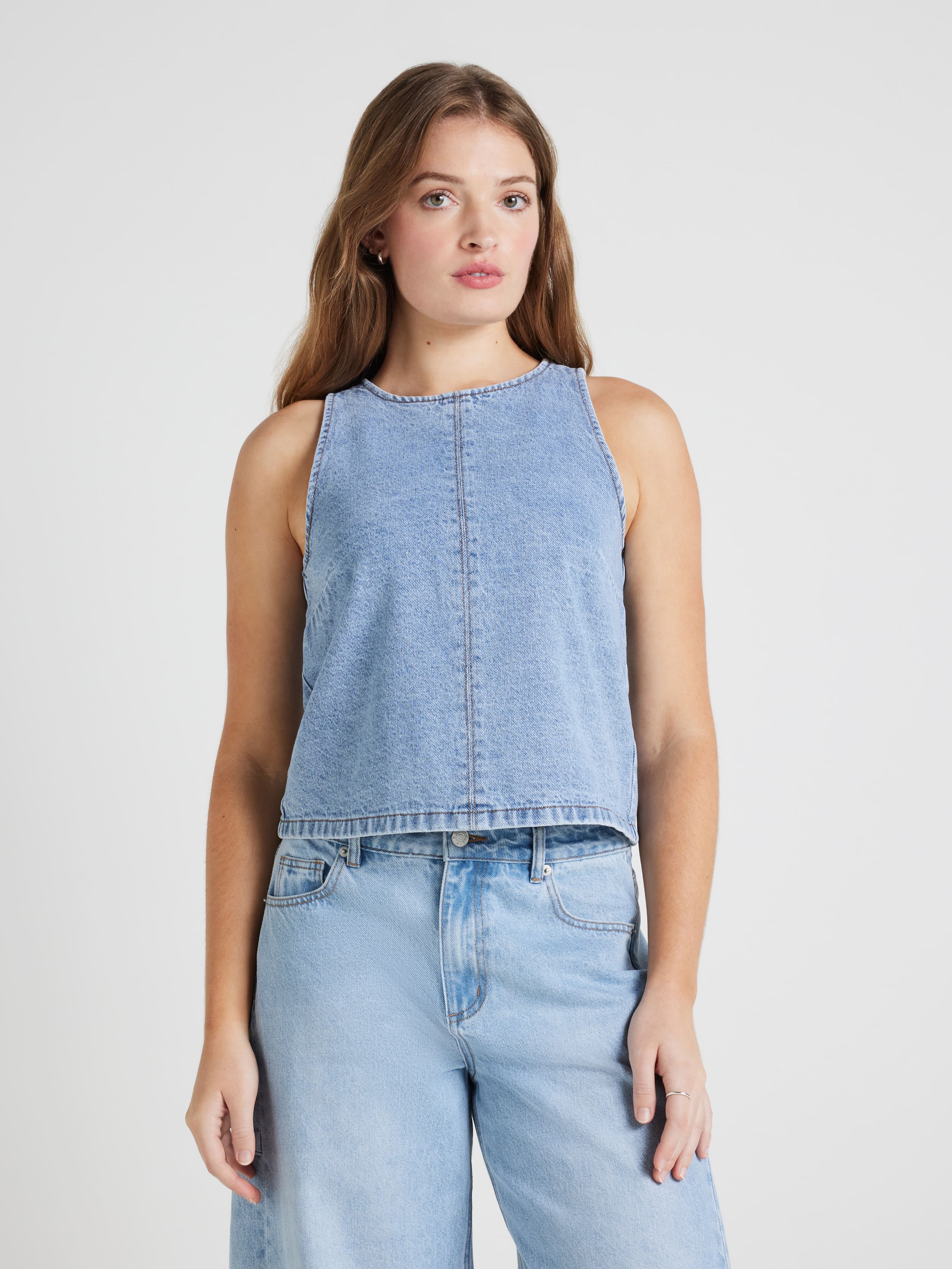 Chloe Denim Hltr Top
