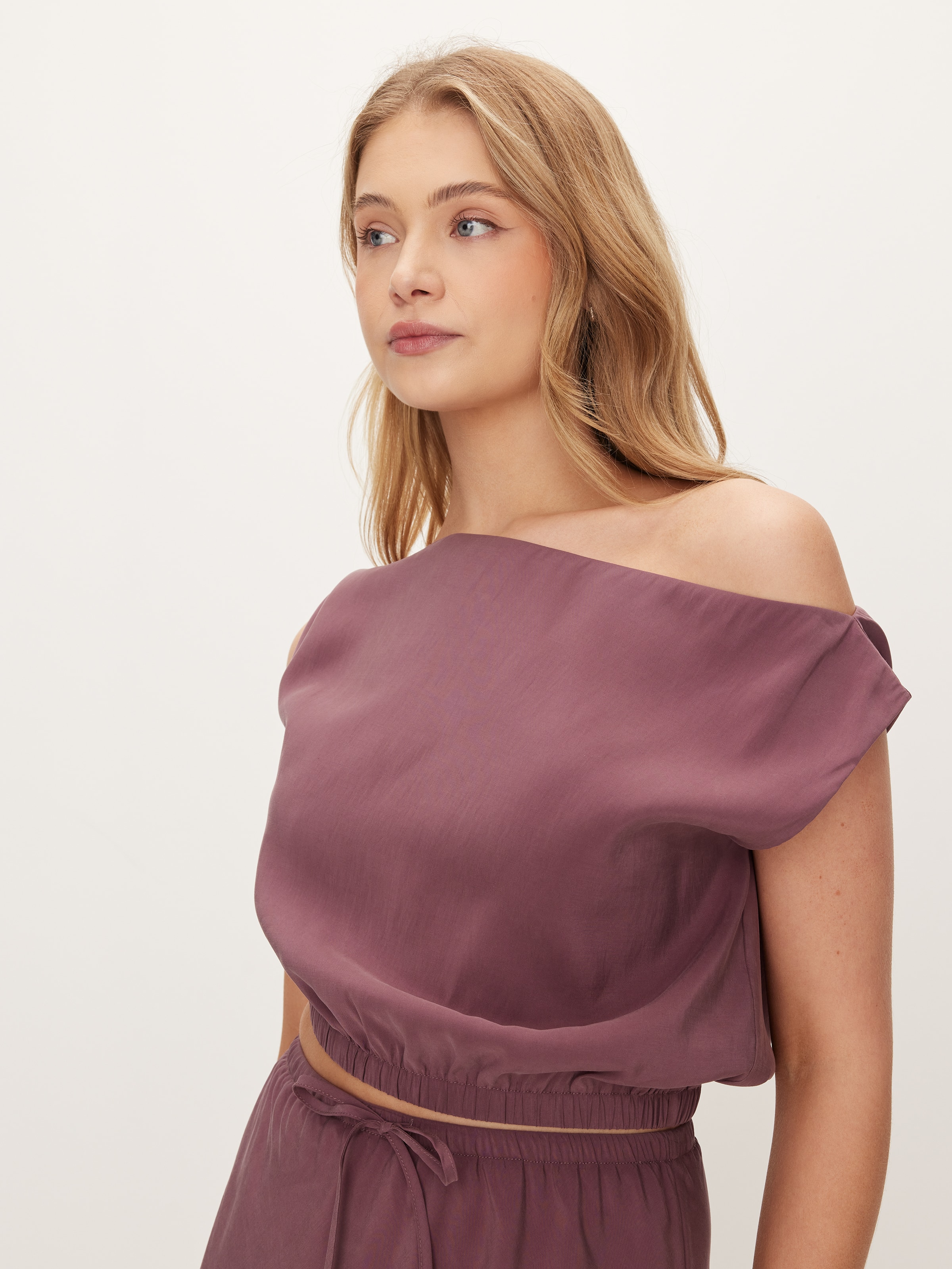 Hila Asymmetric Cupro Top