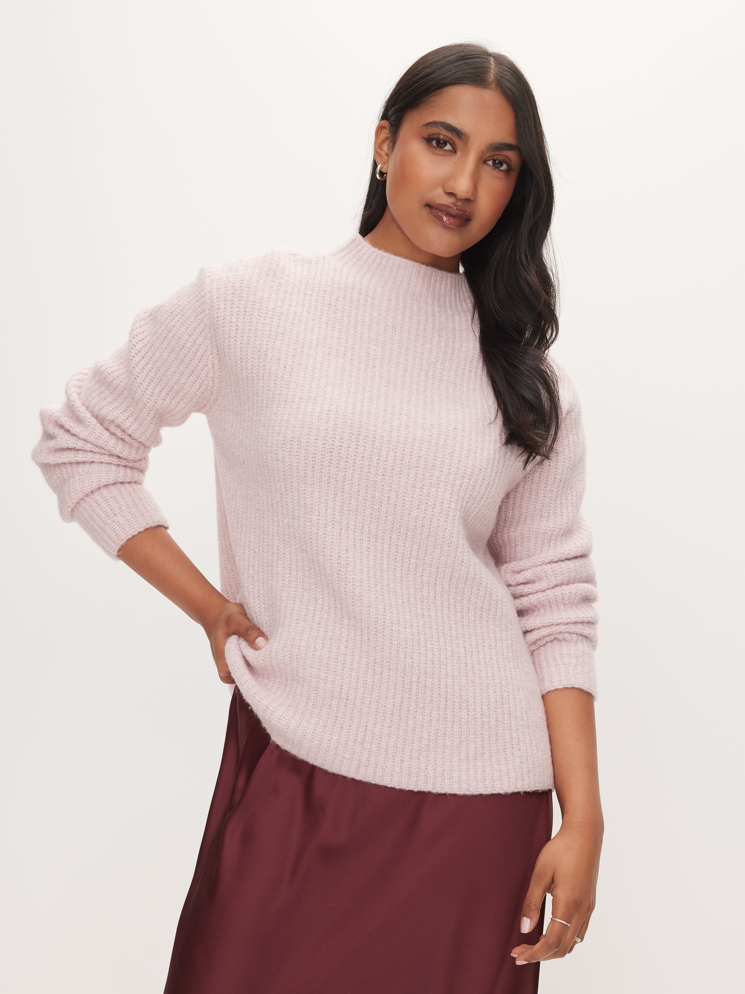Marissa Mock Neck Knit