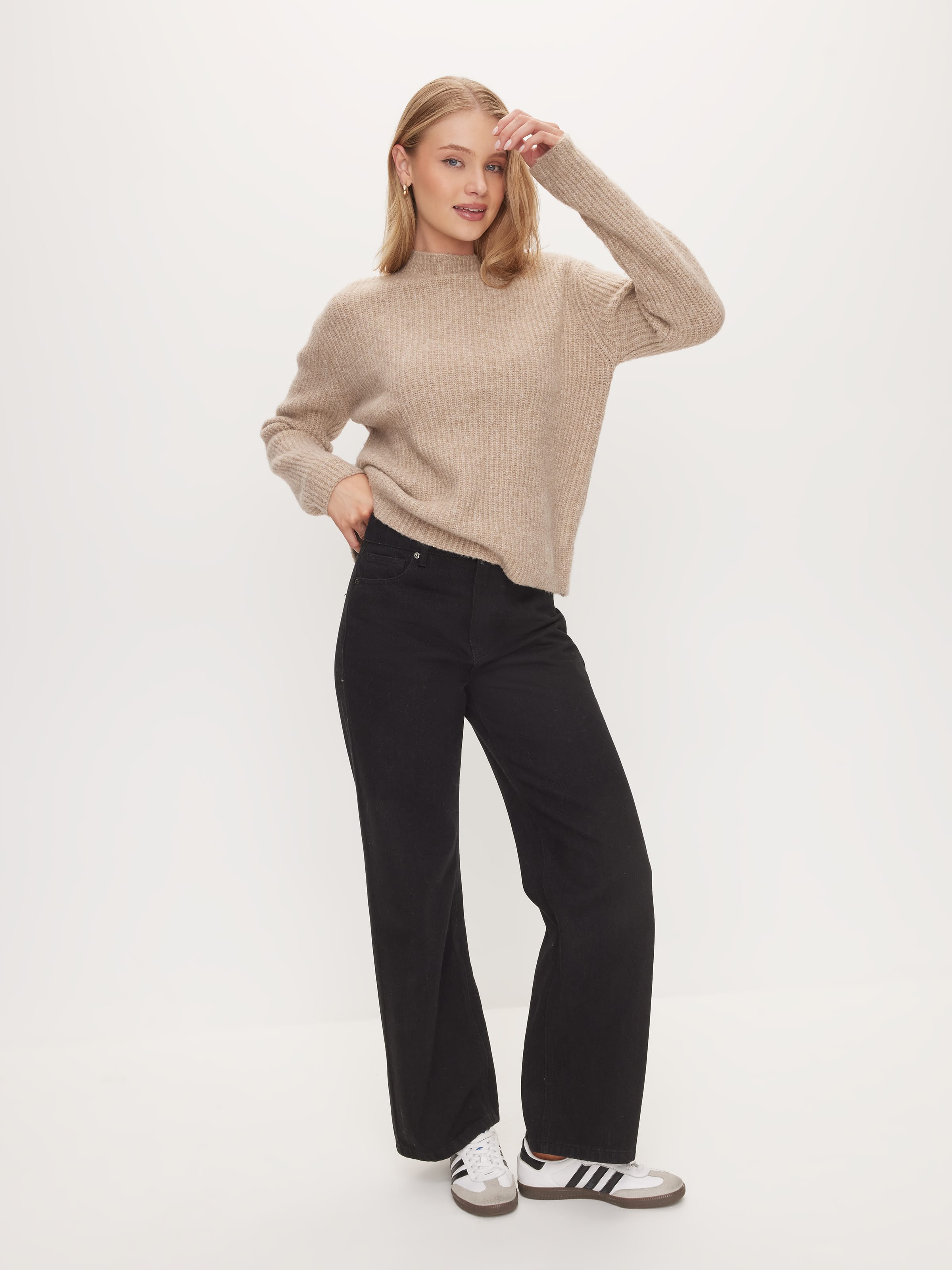 Marissa Mock Neck Knit