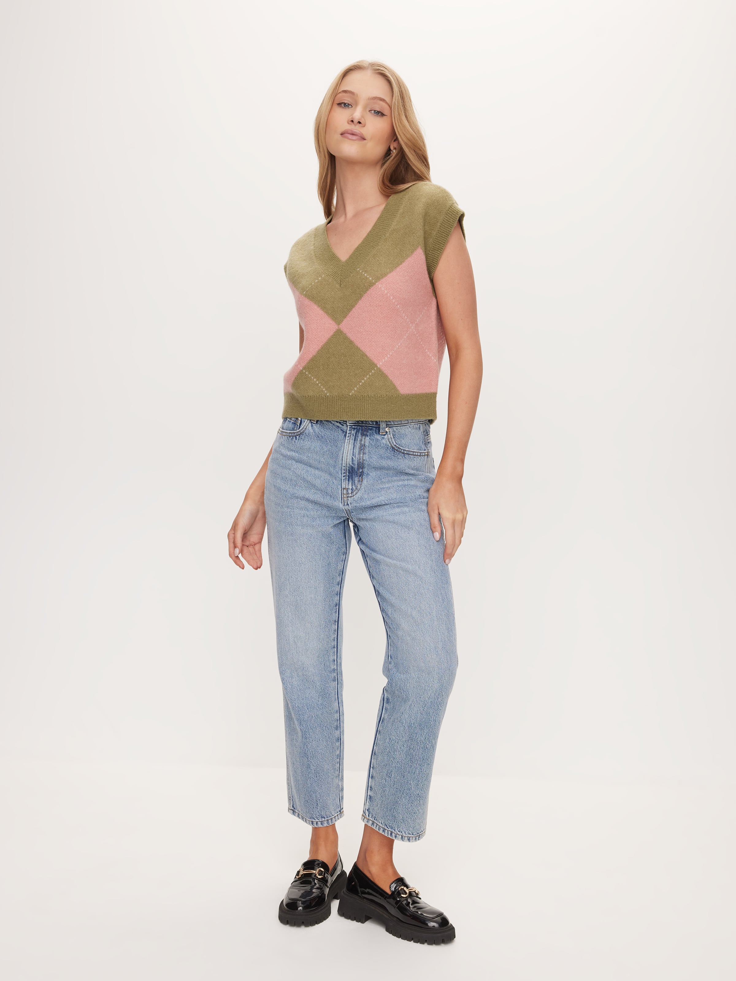 Argyle Knit Vest