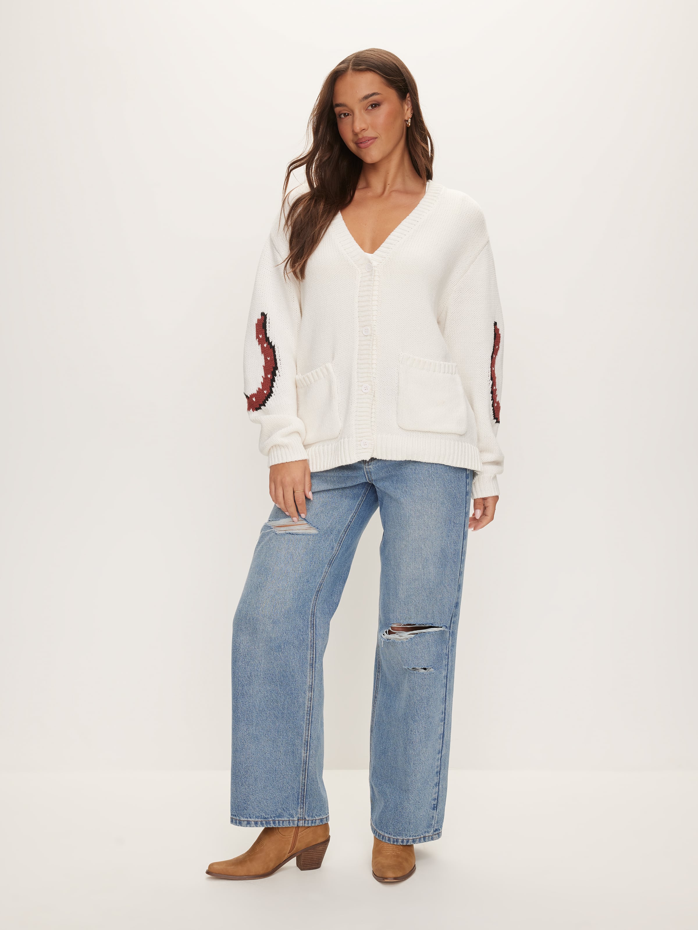 Oversized Animal Long Sleeve Cardi