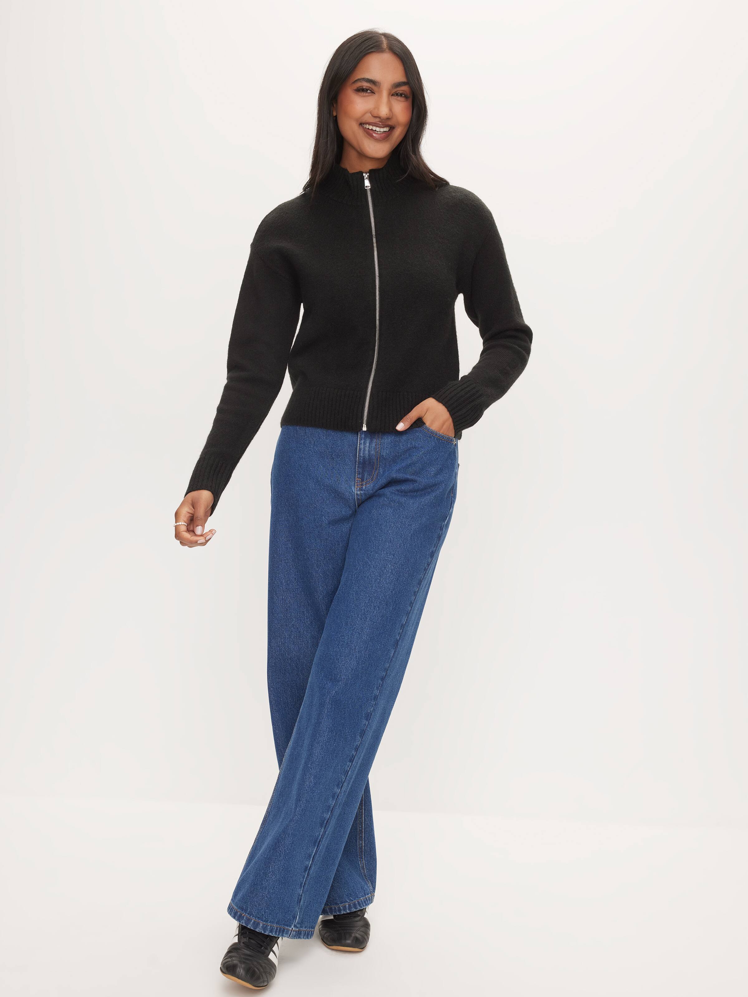 Lulu Zip Thru Cardigan