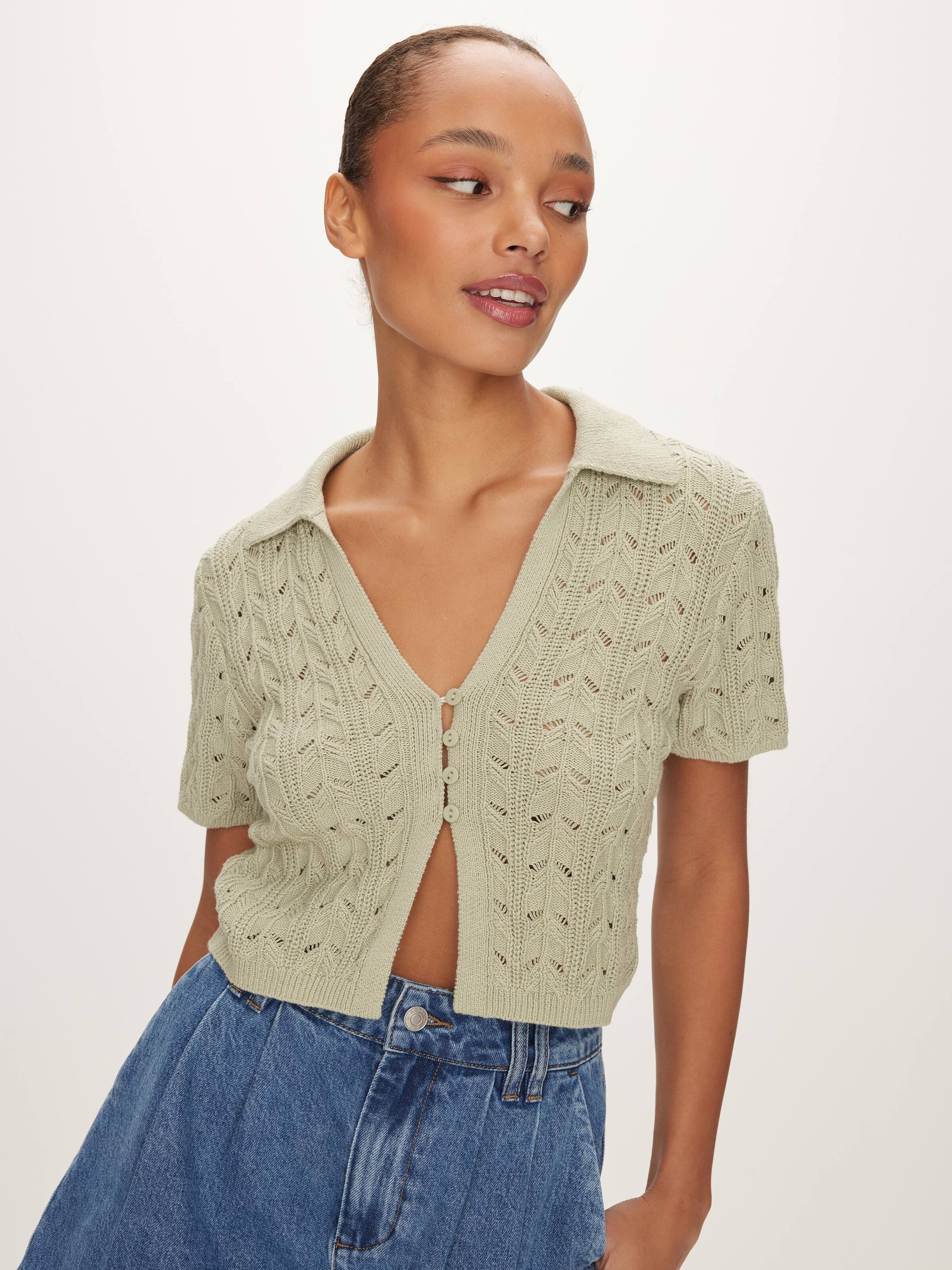 Bowie Short Sleeve Knit Cardi