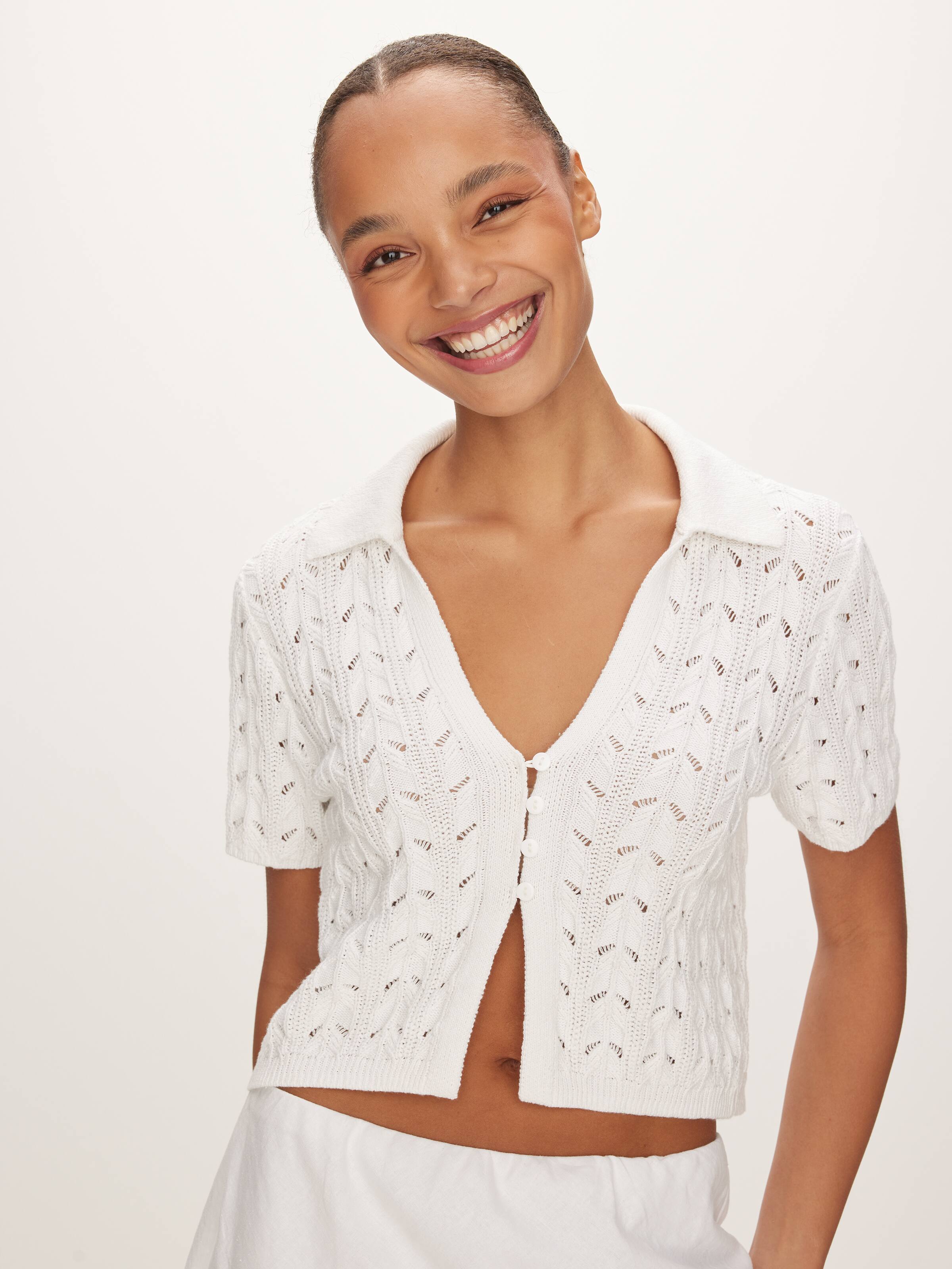 Bowie Short Sleeve Knit Cardi