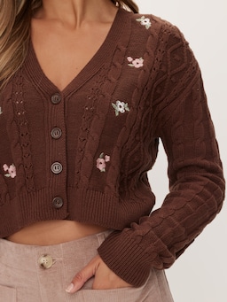 Embroidered Cardi