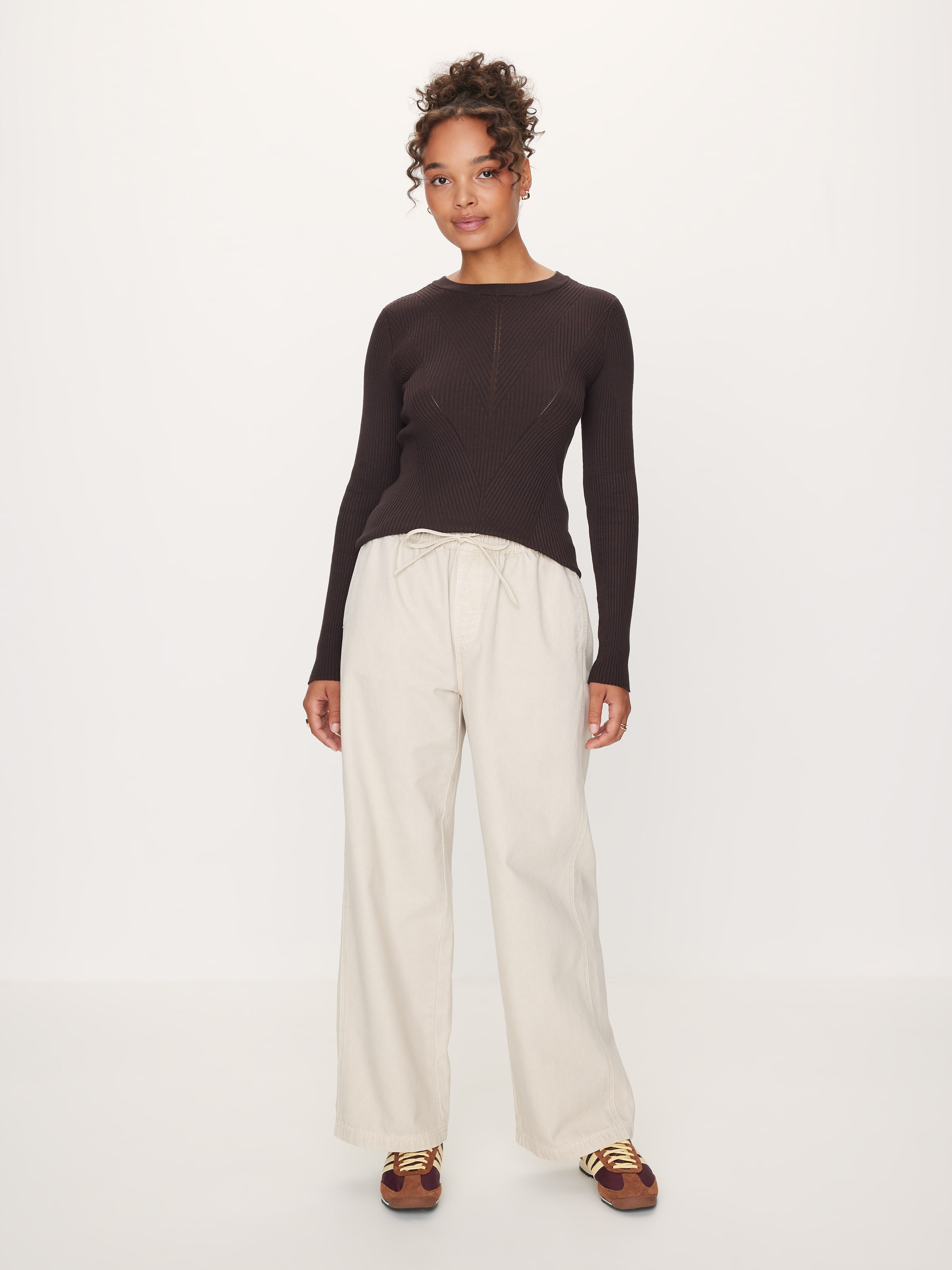 Amara Chevron Long Sleeve Knit