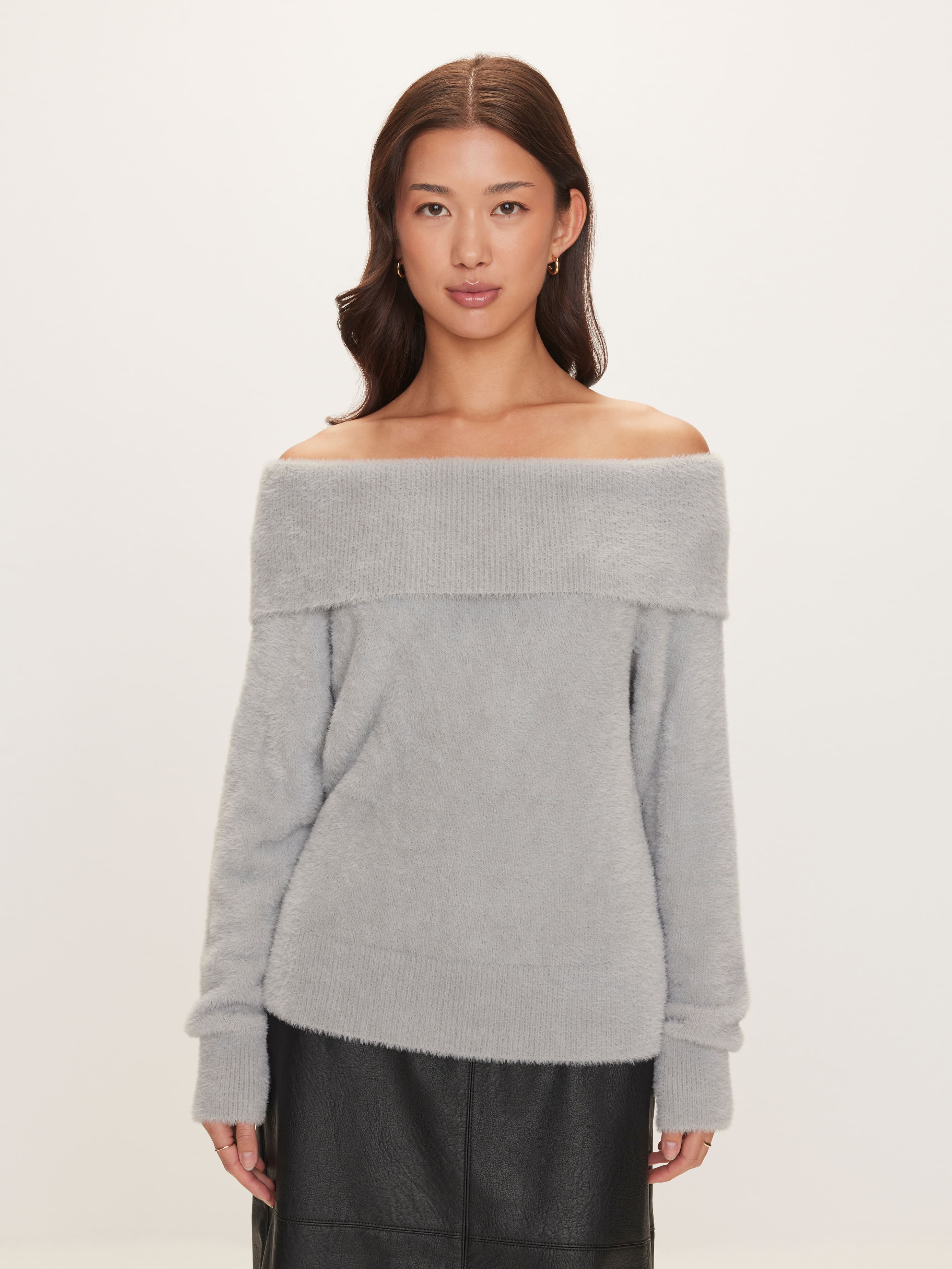 Dolly Off Shoulder Long Sleeve Knit