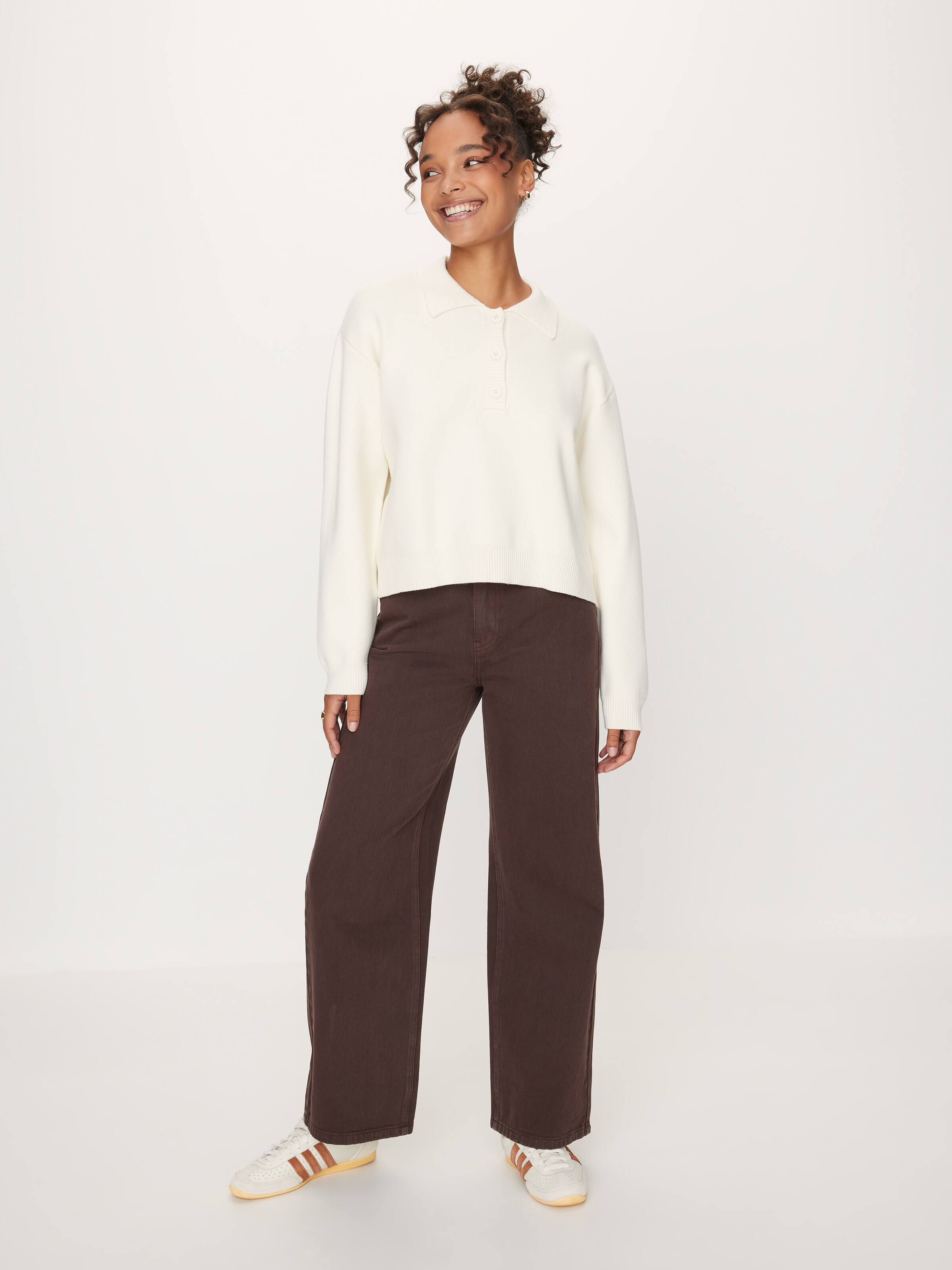 Juniper Relaxed Polo Knit