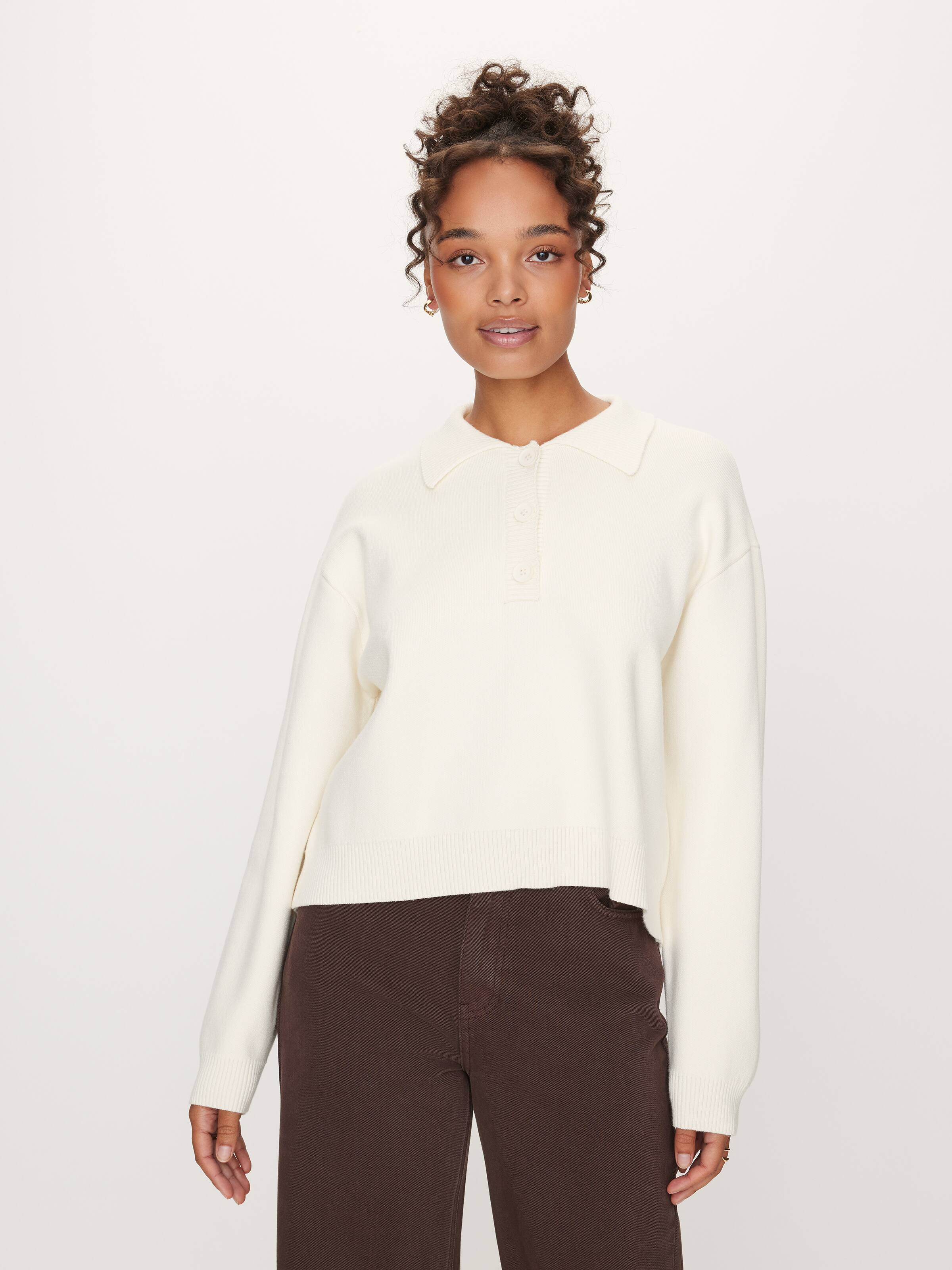 Juniper Relaxed Polo Knit