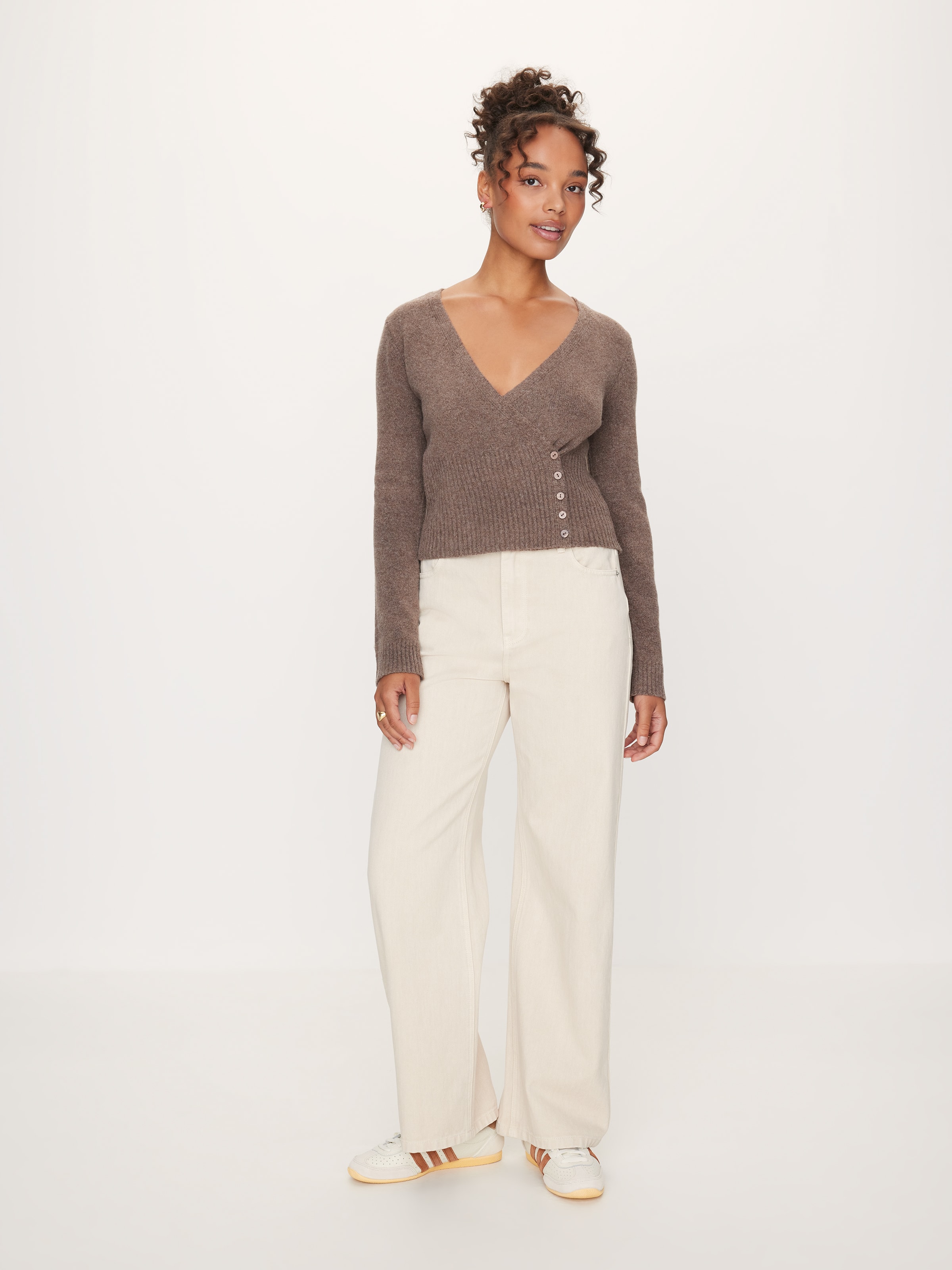 Daisy Wrap Long Sleeve Knit