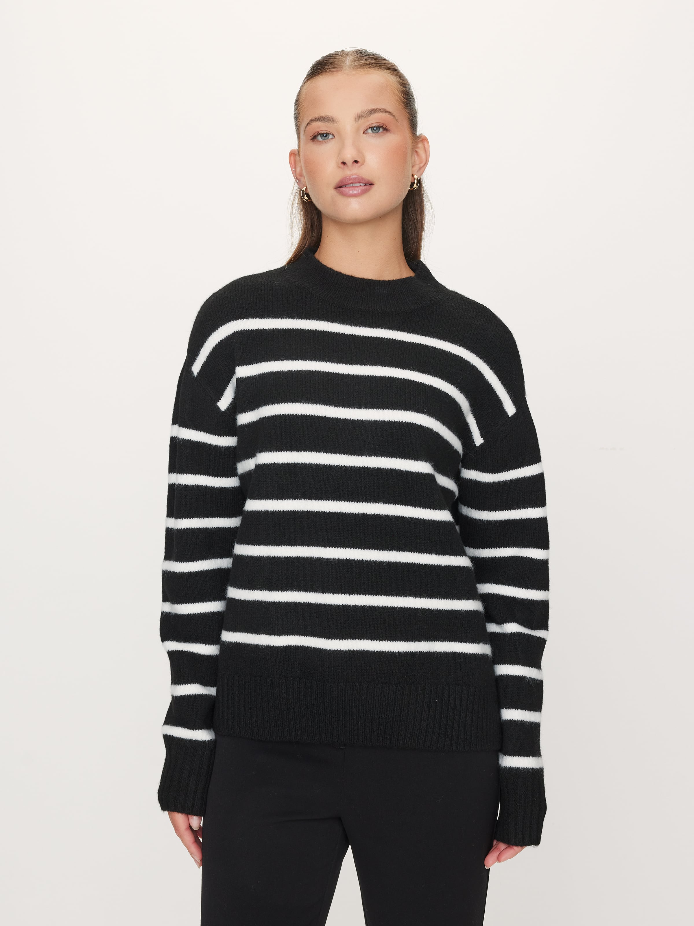Amelia Mock Neck Long Sleeve Knit