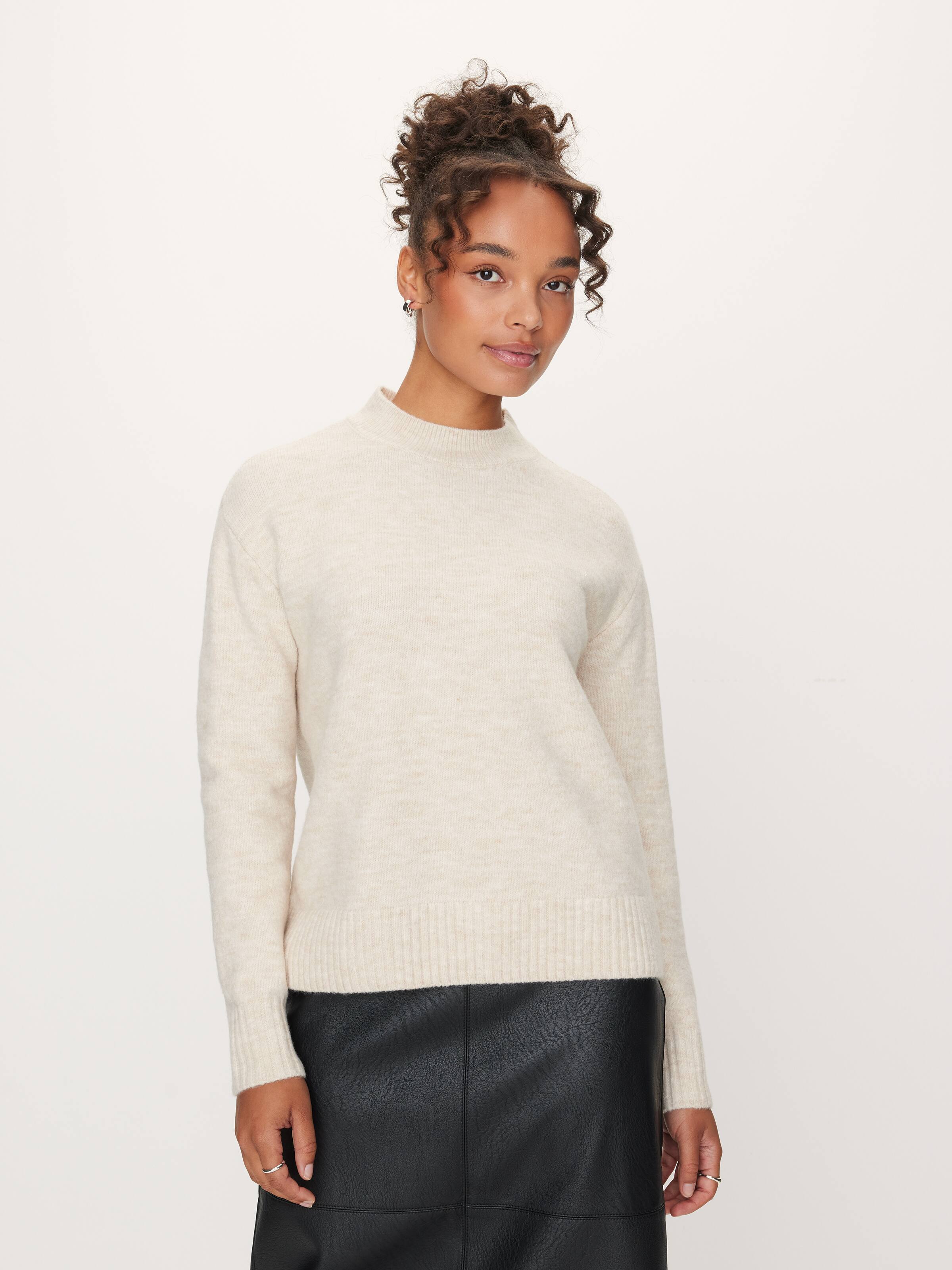 Amelia Mock Neck Long Sleeve Knit