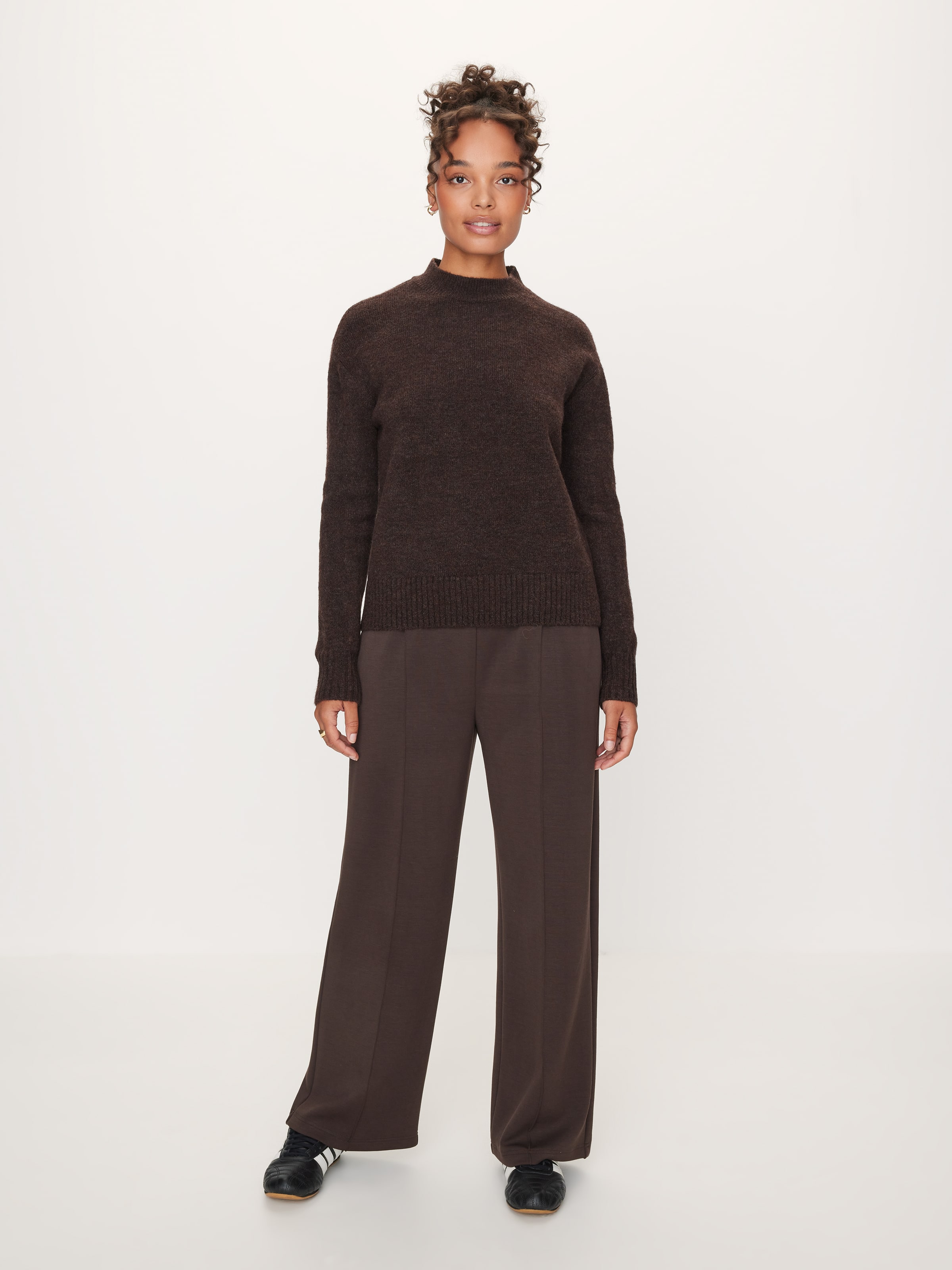 Amelia Mock Neck Long Sleeve Knit