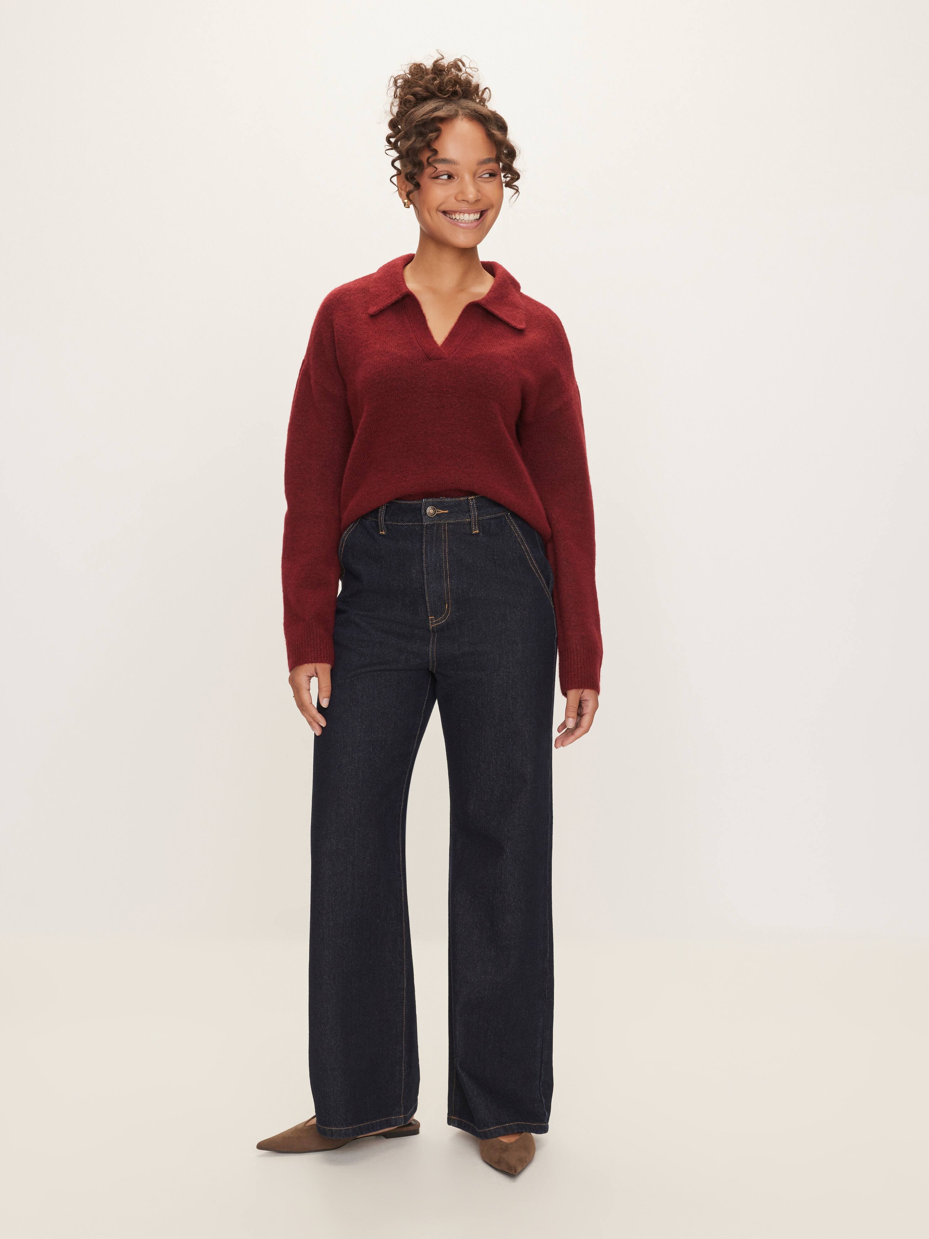 Poppy Polo Long Sleeve Knit