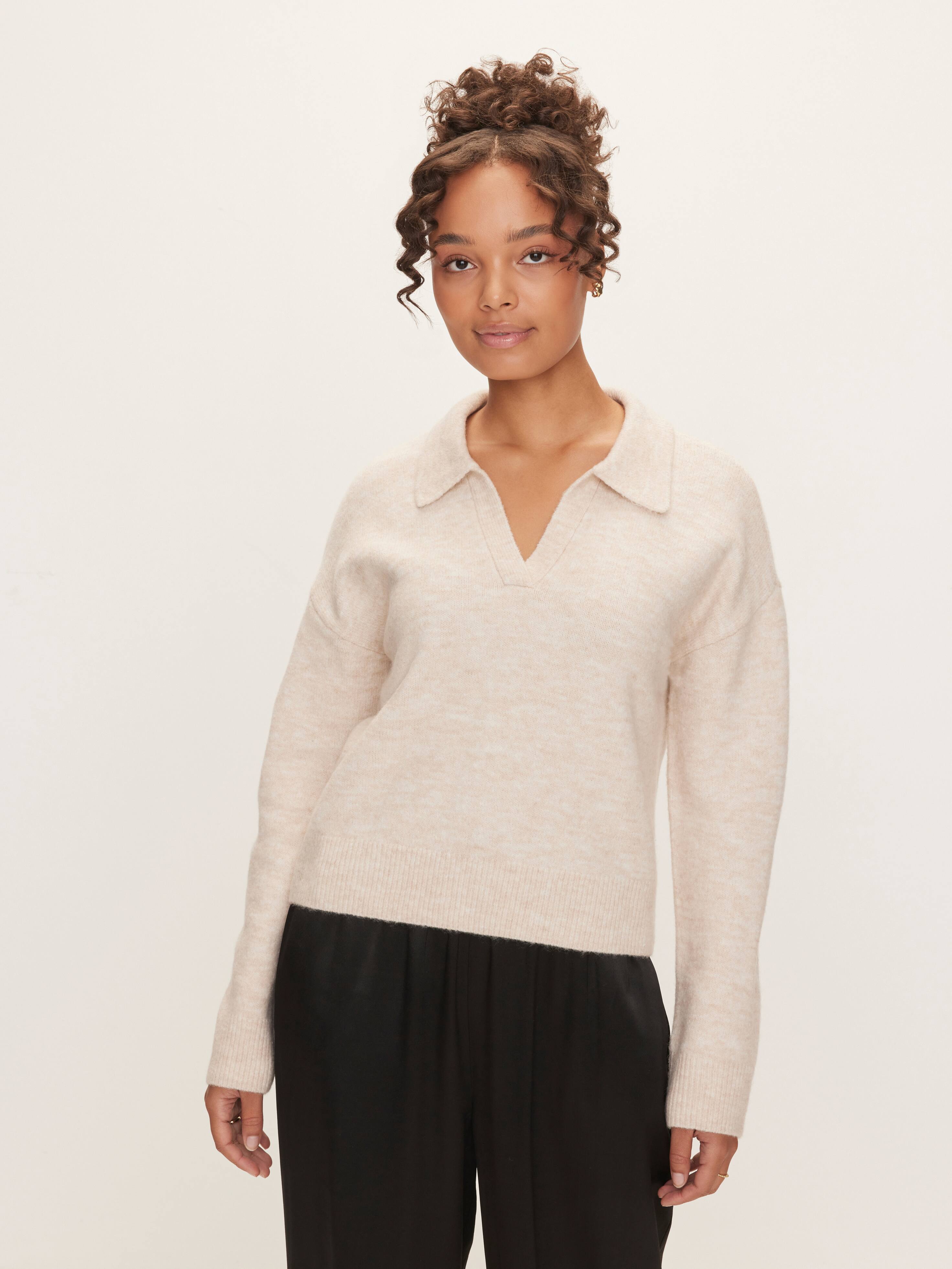 Poppy Polo Long Sleeve Knit