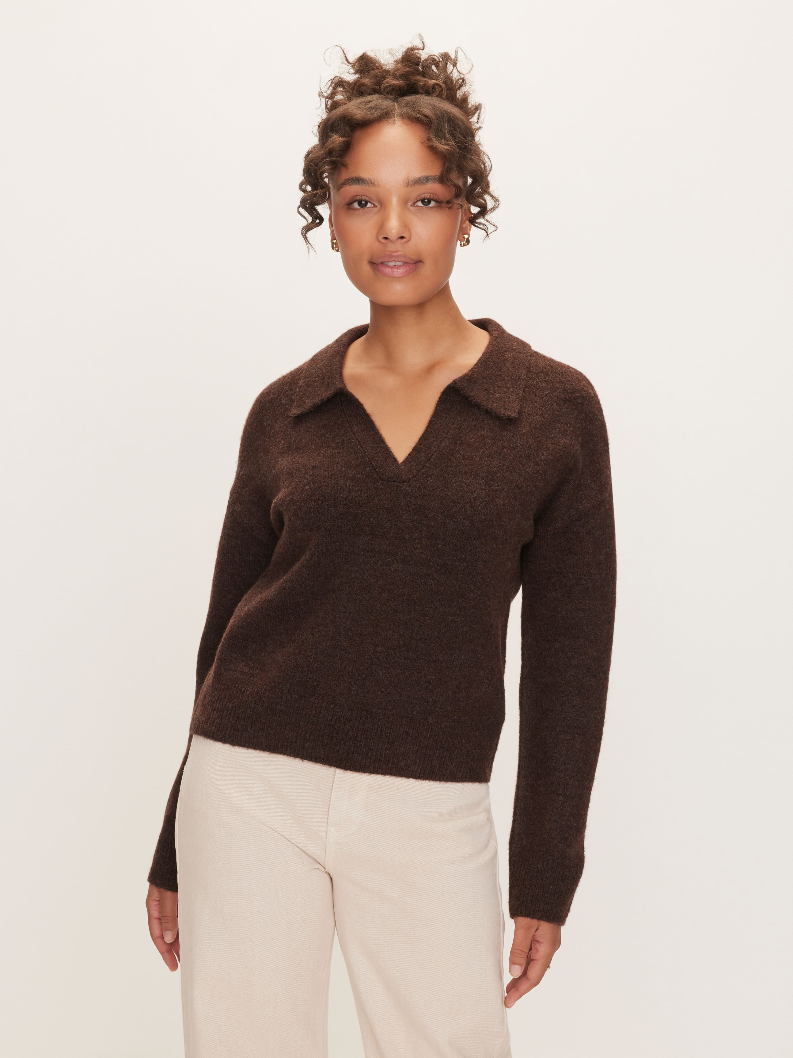 Poppy Polo Long Sleeve Knit
