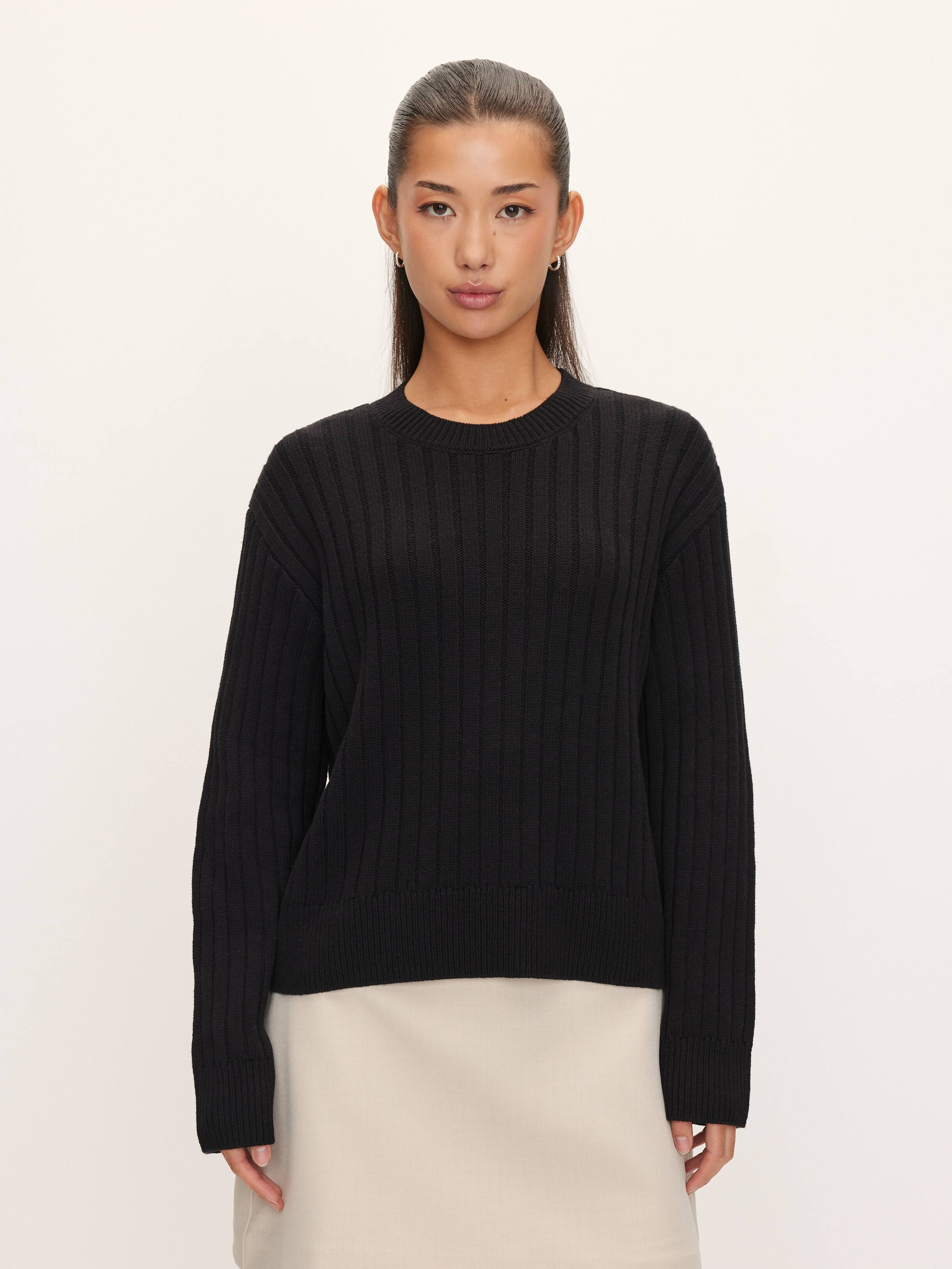 Elise Boxy Pullover Long Sleeve Knit