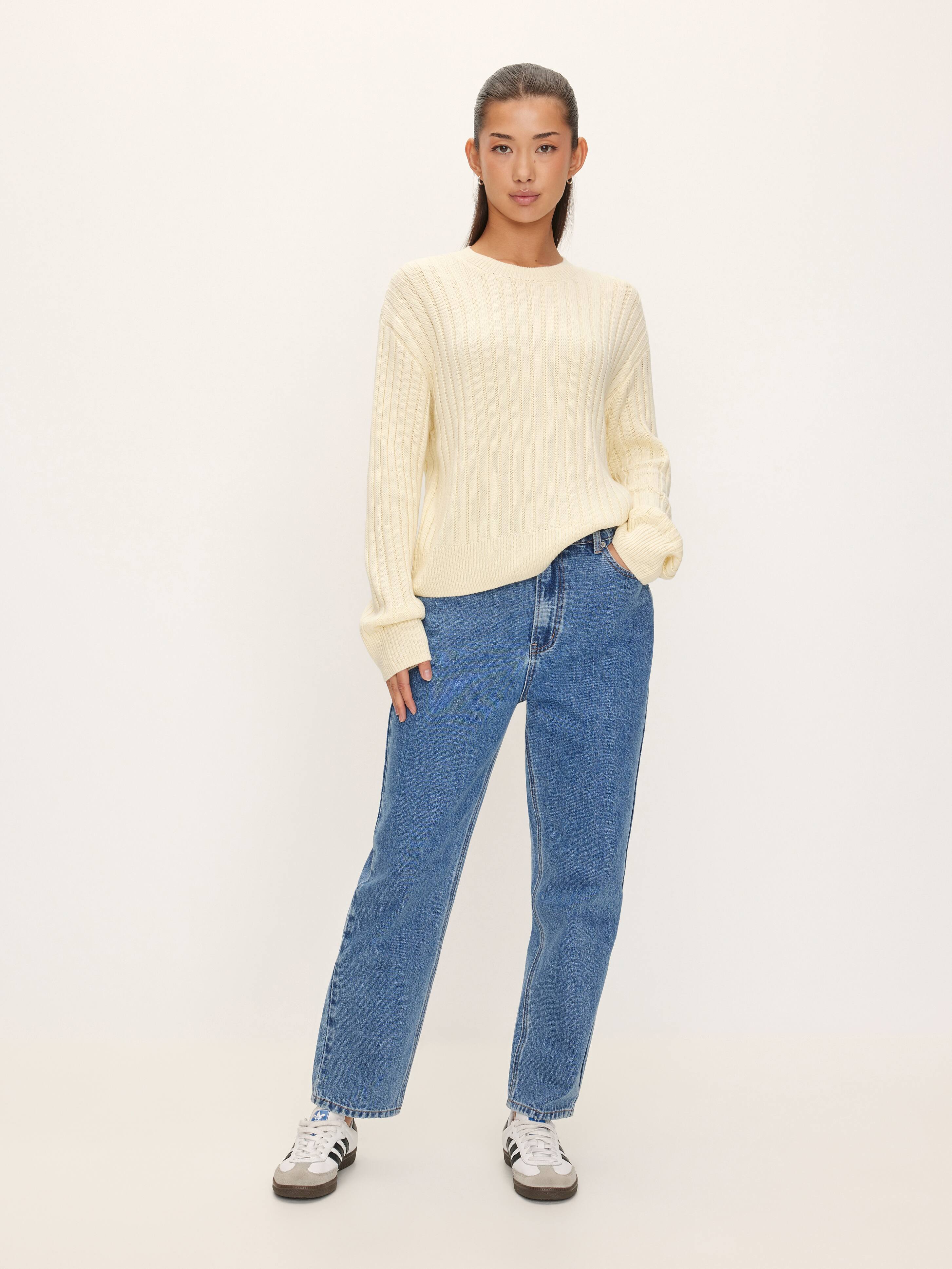 Elise Boxy Pullover Long Sleeve Knit