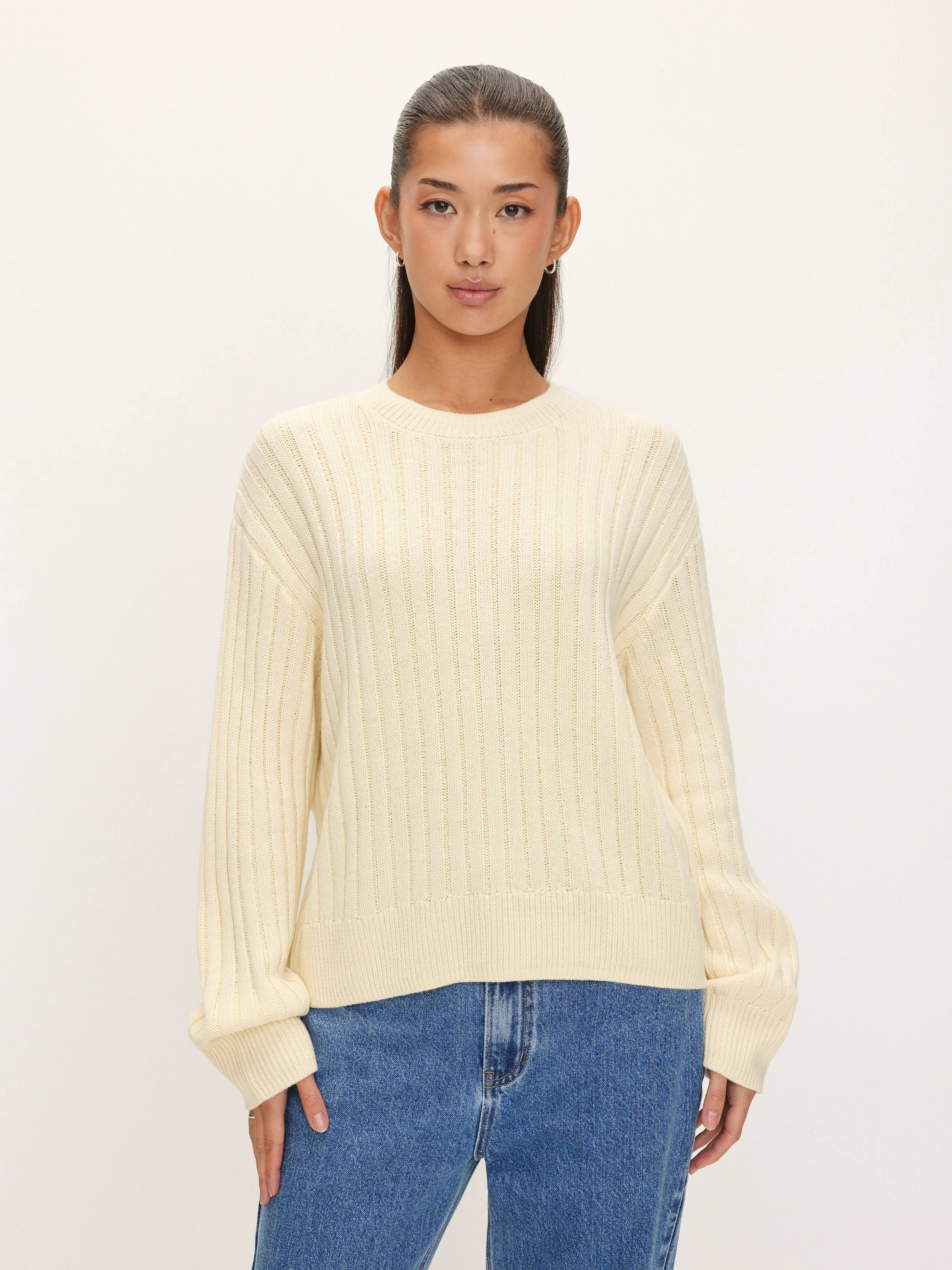 Elise Boxy Pullover Long Sleeve Knit
