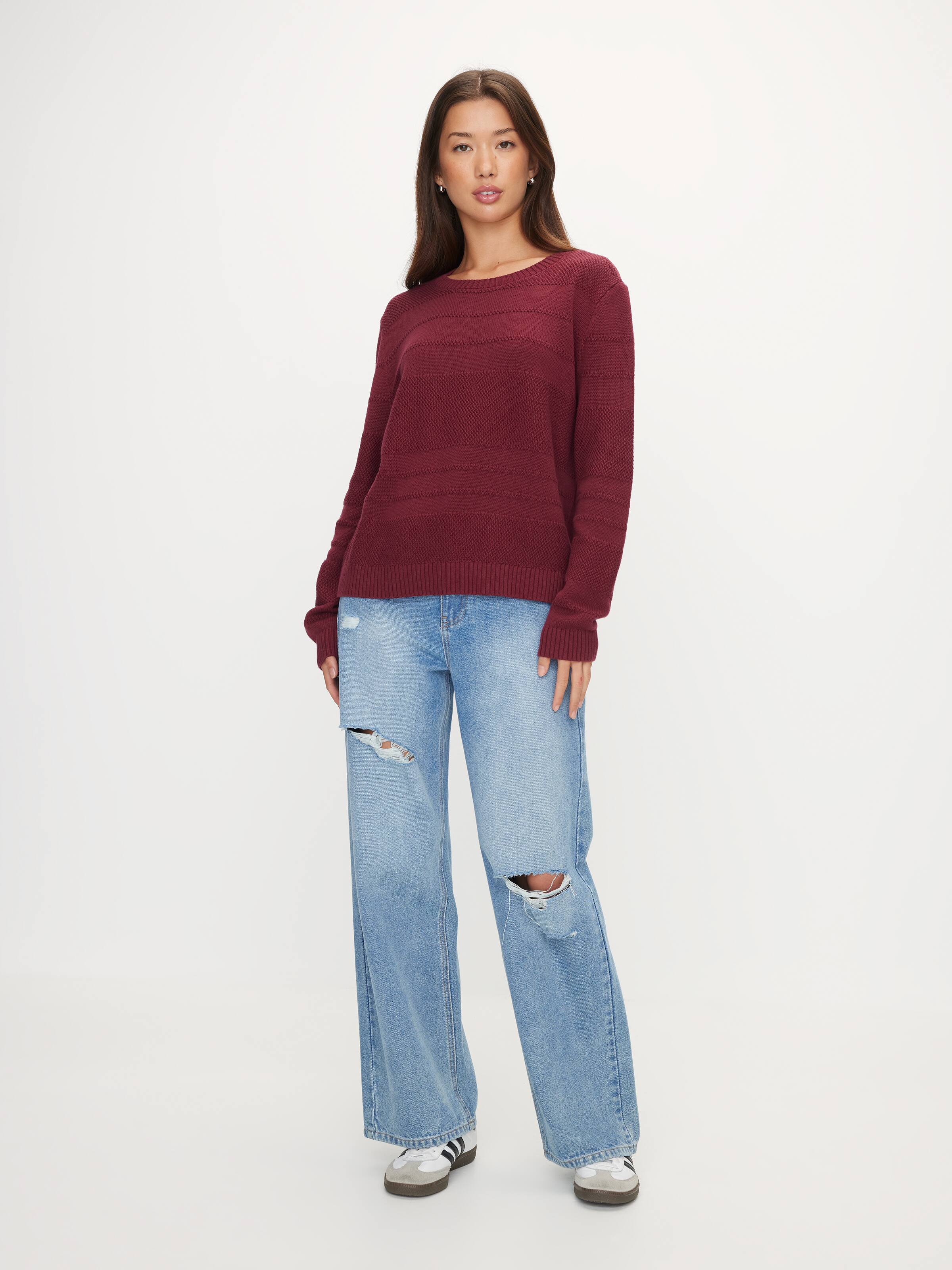 Estella Textured Crew Knit