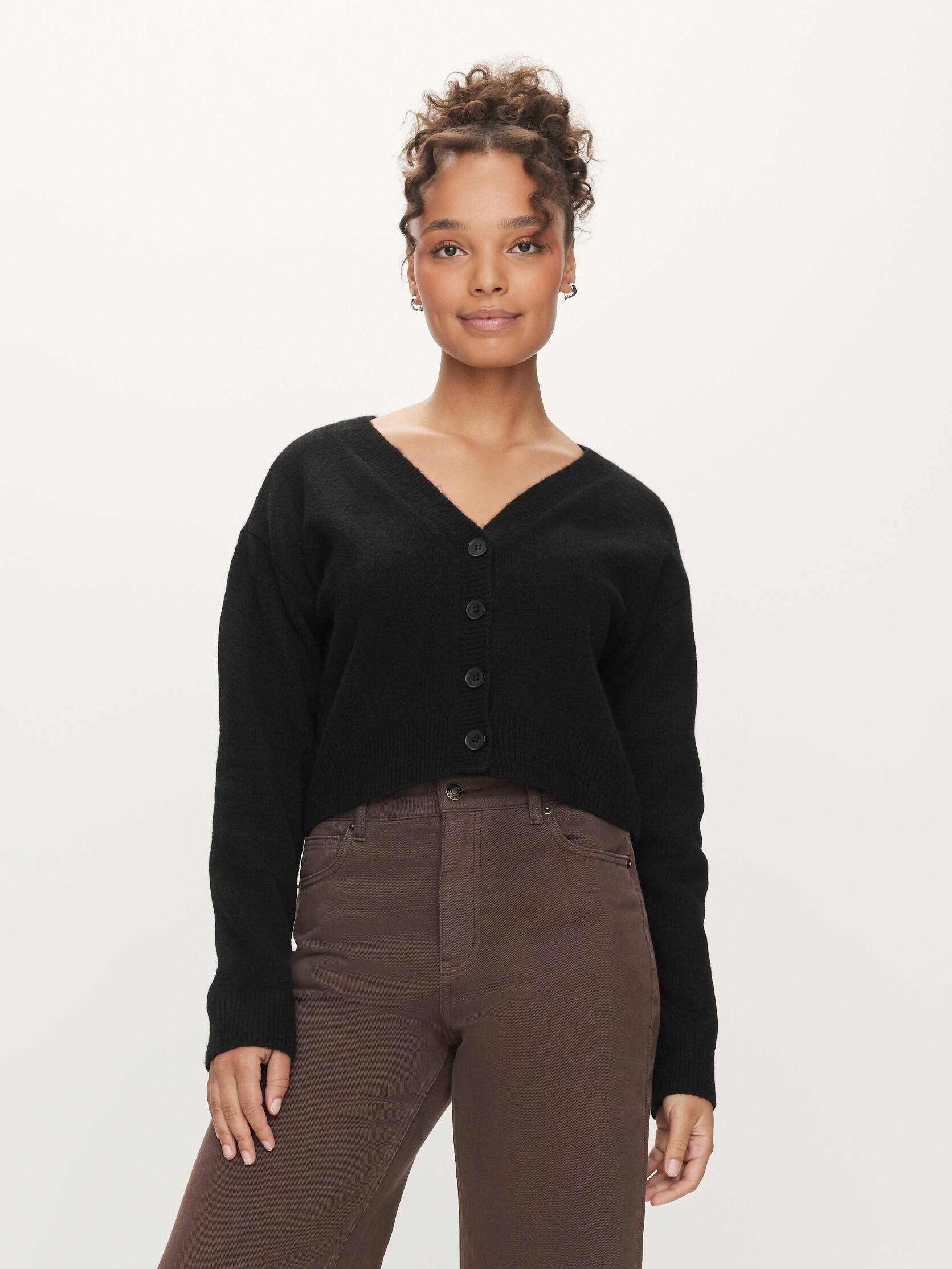 Isabella Crop Long Sleeve Cardi