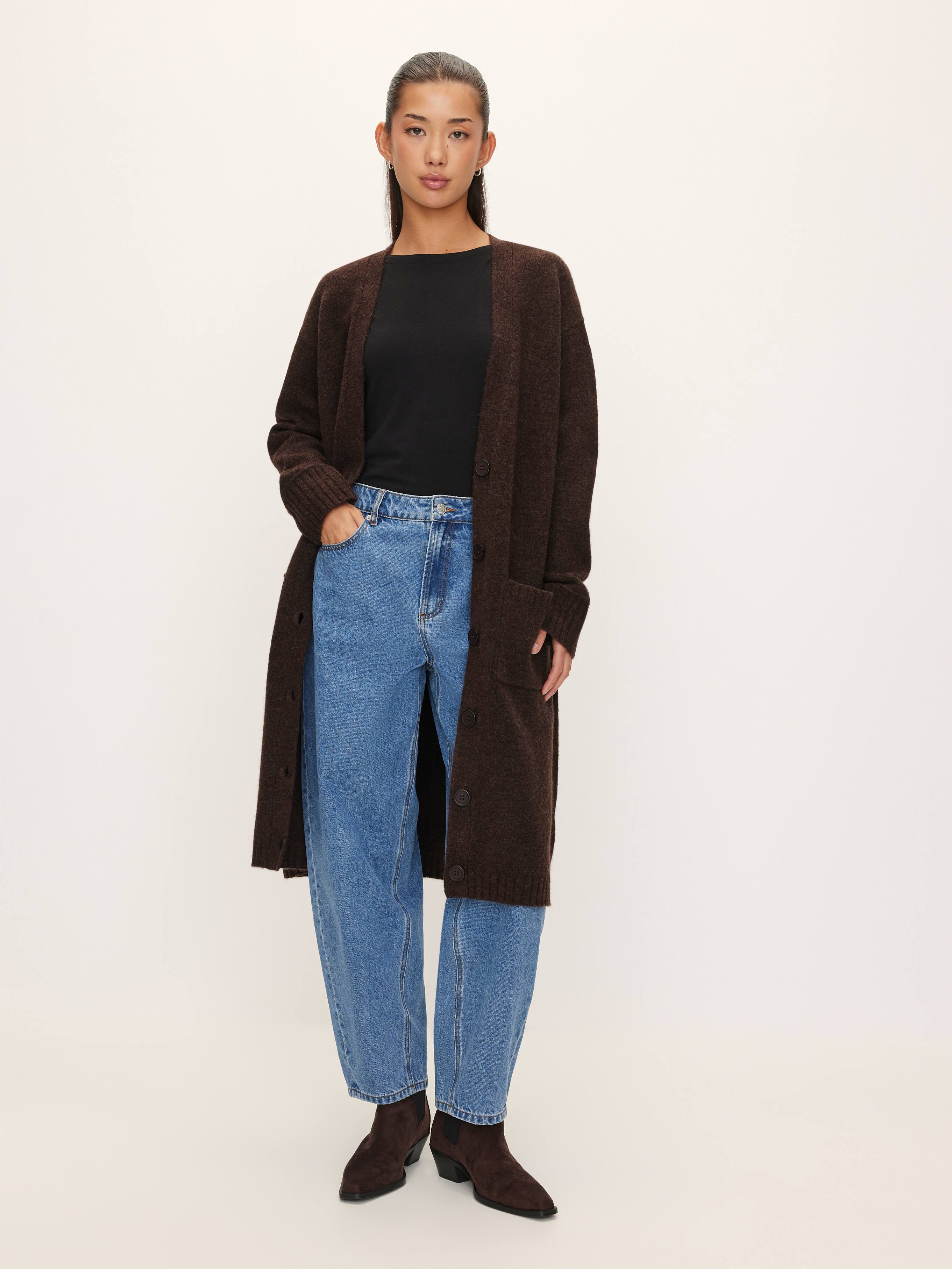 Jade Longline Long Sleeve Cardi