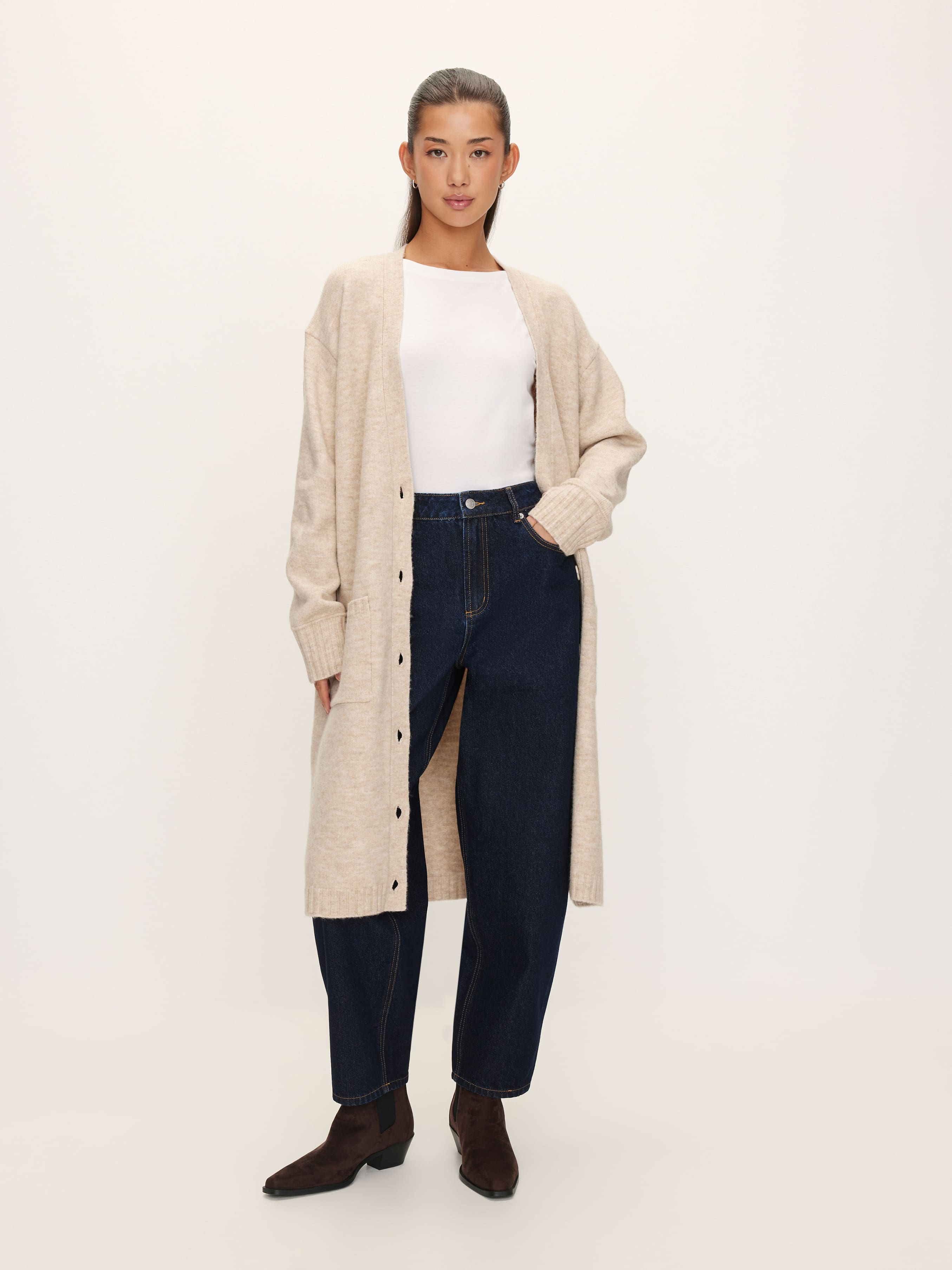 Jade Longline Long Sleeve Cardi