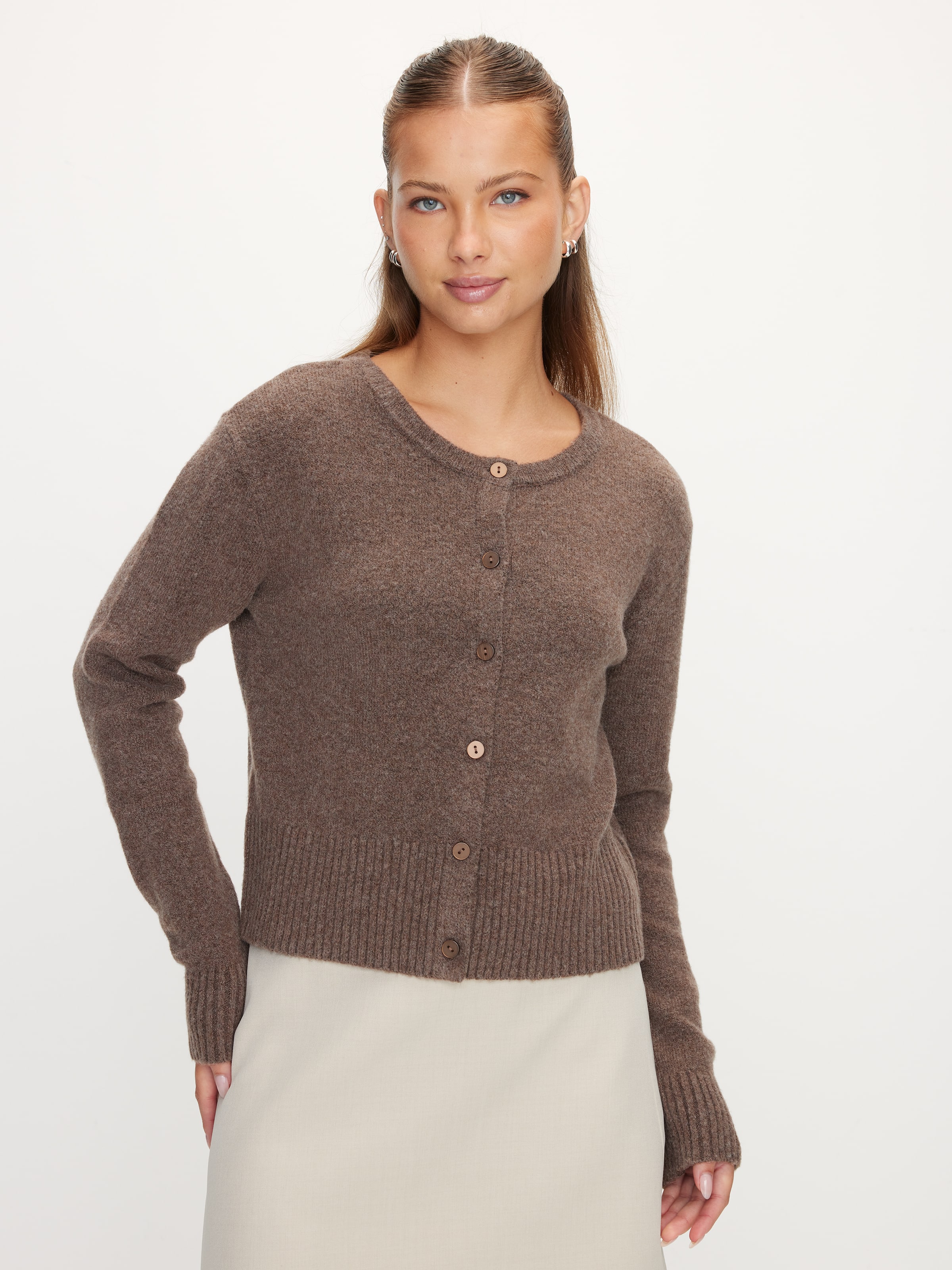 Cleo Deep Hem Long Sleeve Cardi