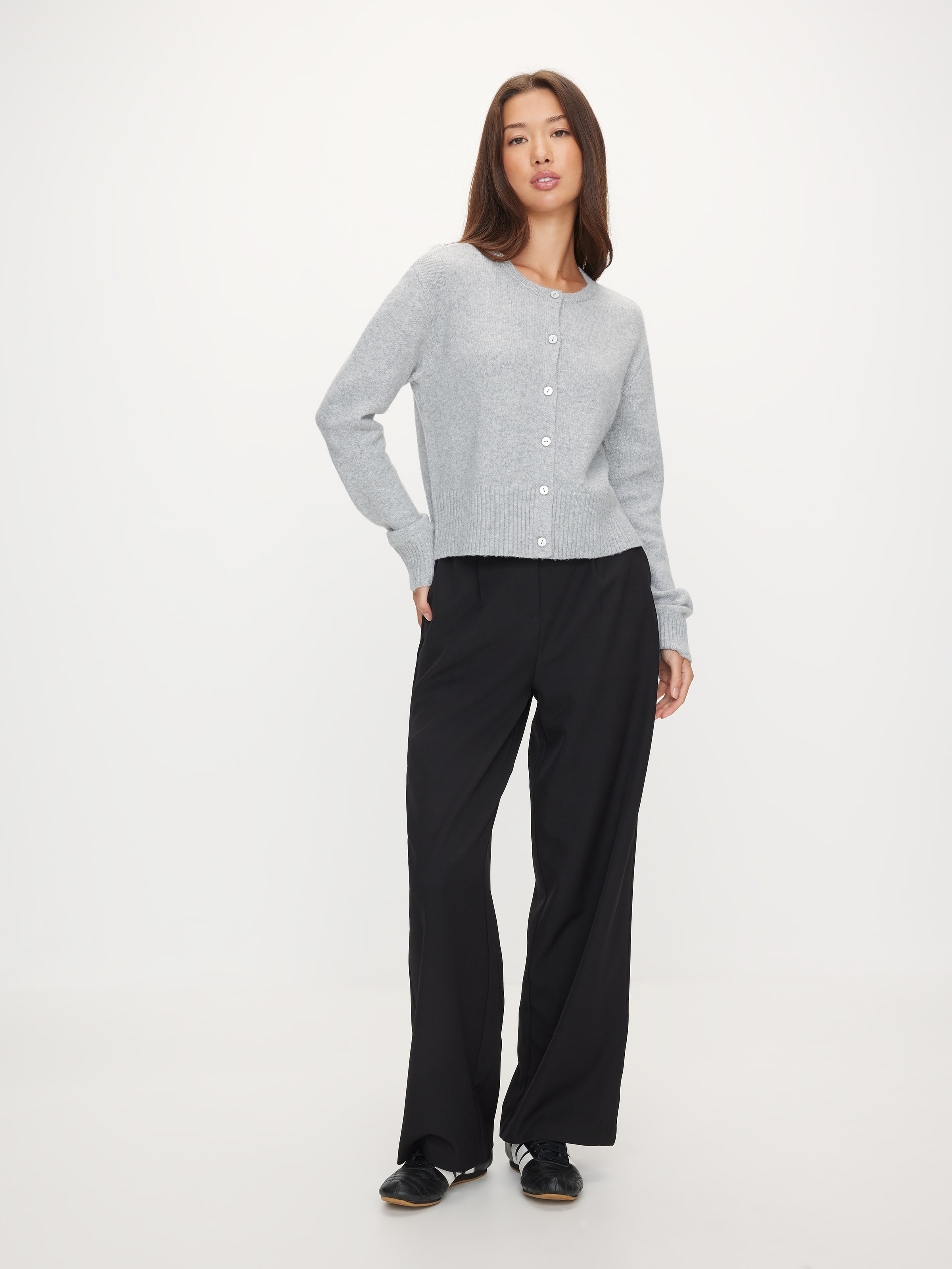 Cleo Deep Hem Long Sleeve Cardi