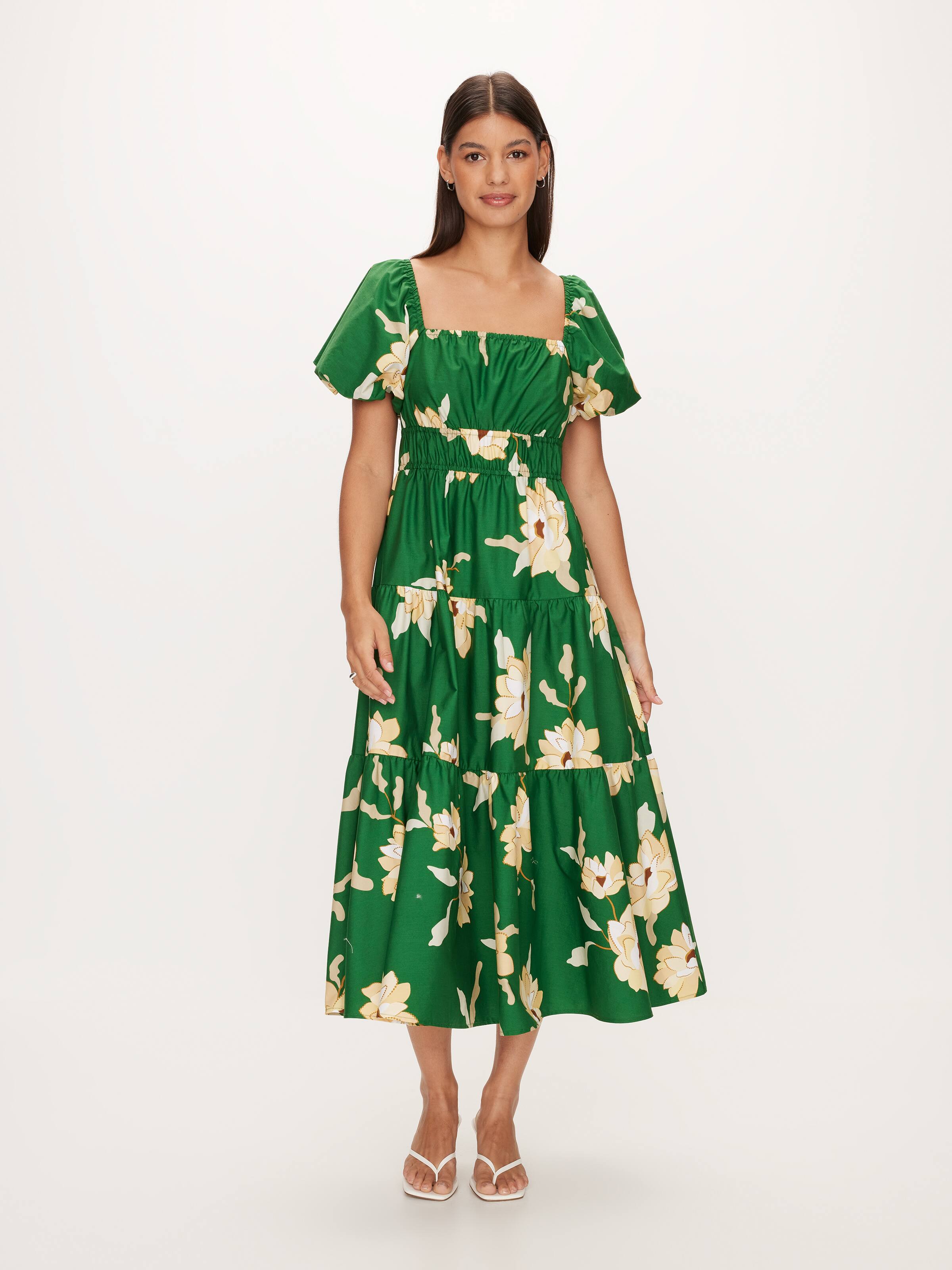 Mon Puff Sleeve Midi